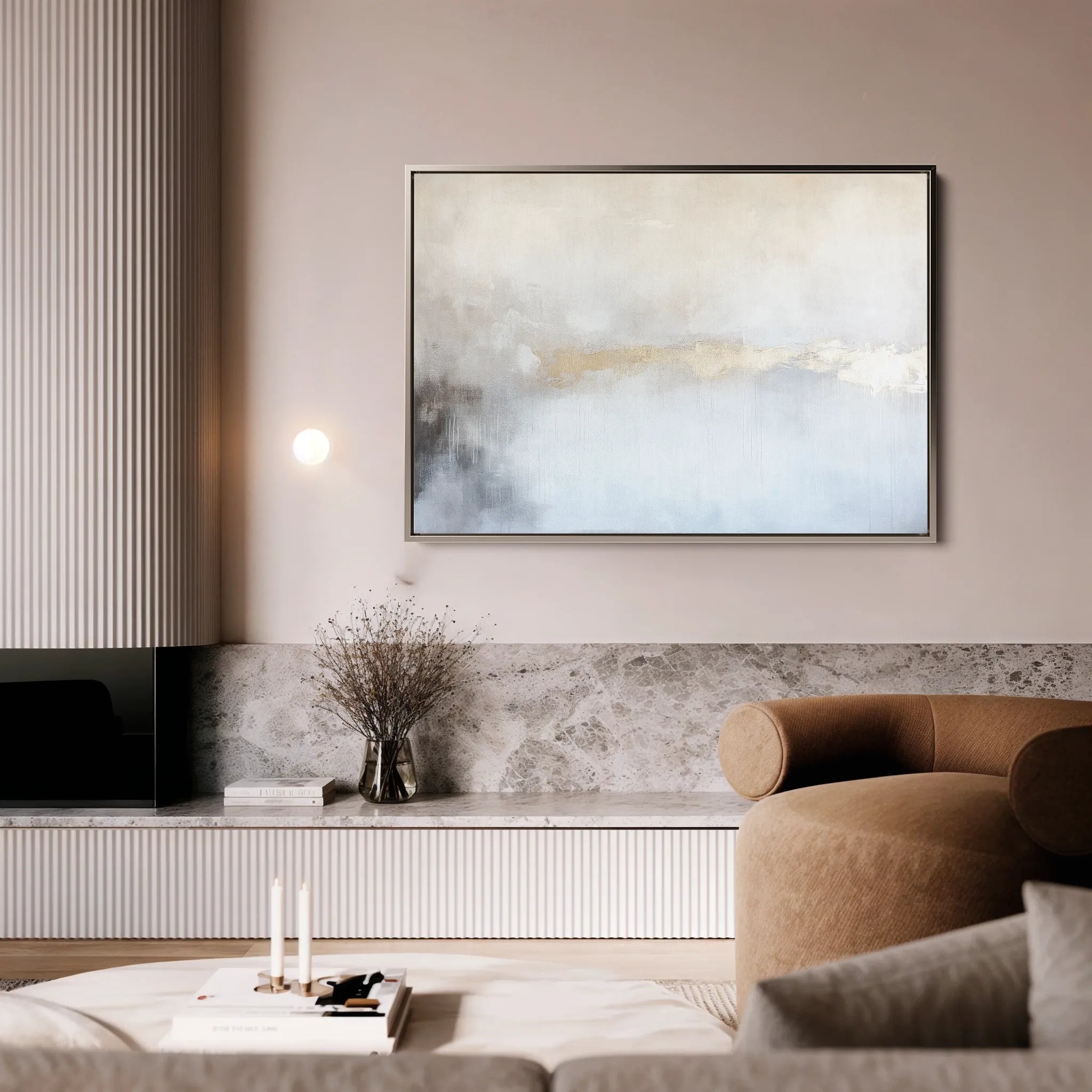 Abstract 537 Canvas Art 60 x 40 cm / Black