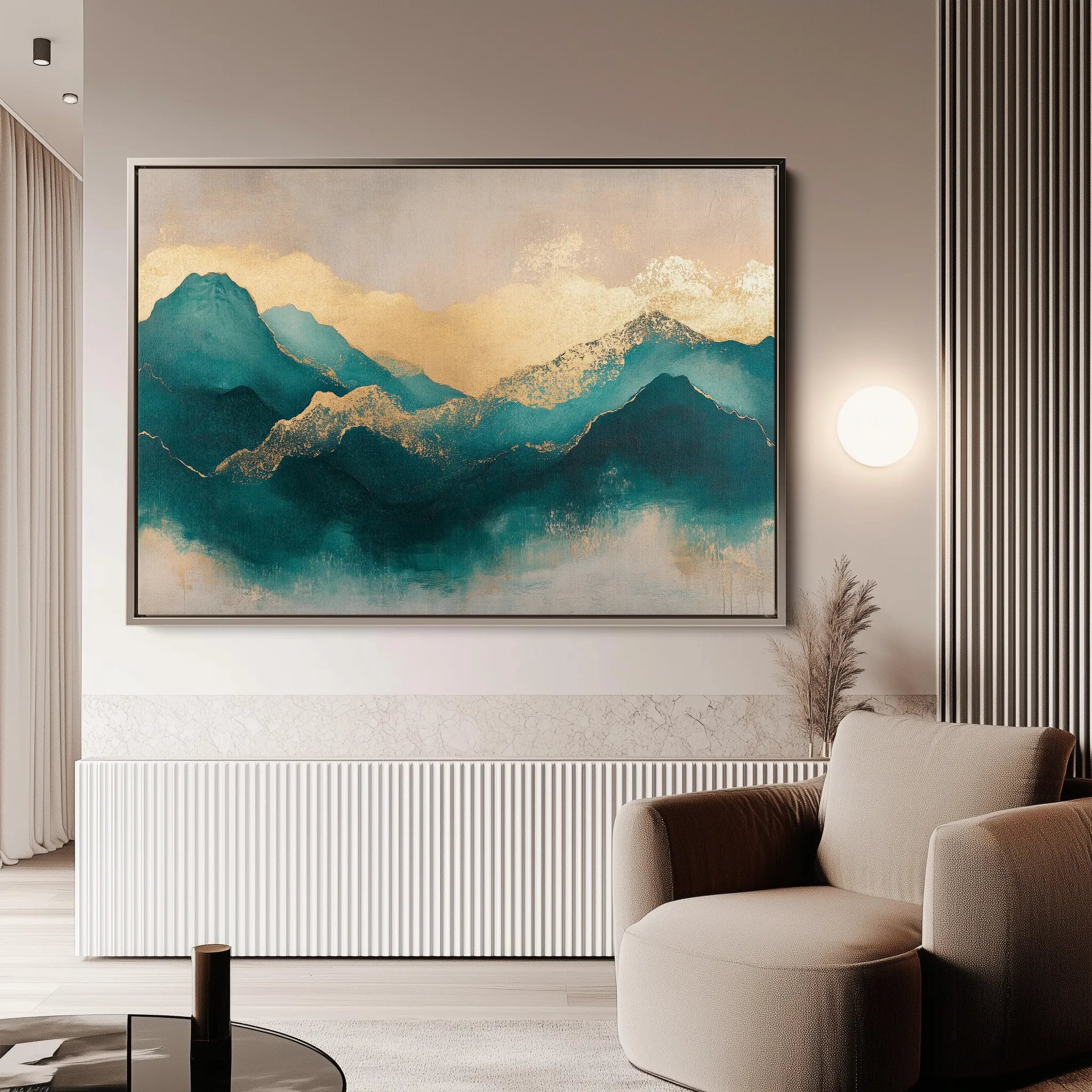 Abstract 539 Canvas Art 60 x 40 cm / Black
