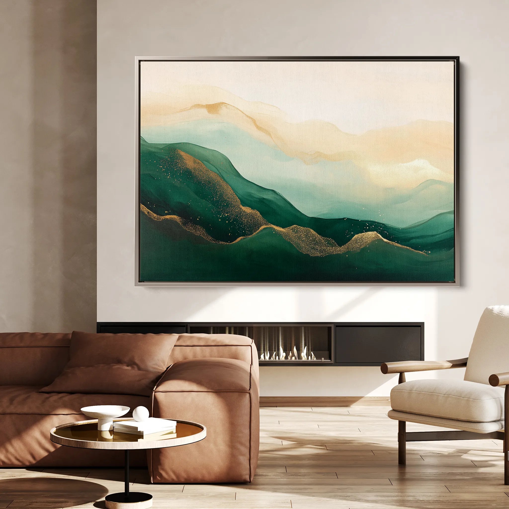Abstract 540 Canvas Art 60 x 40 cm / Black