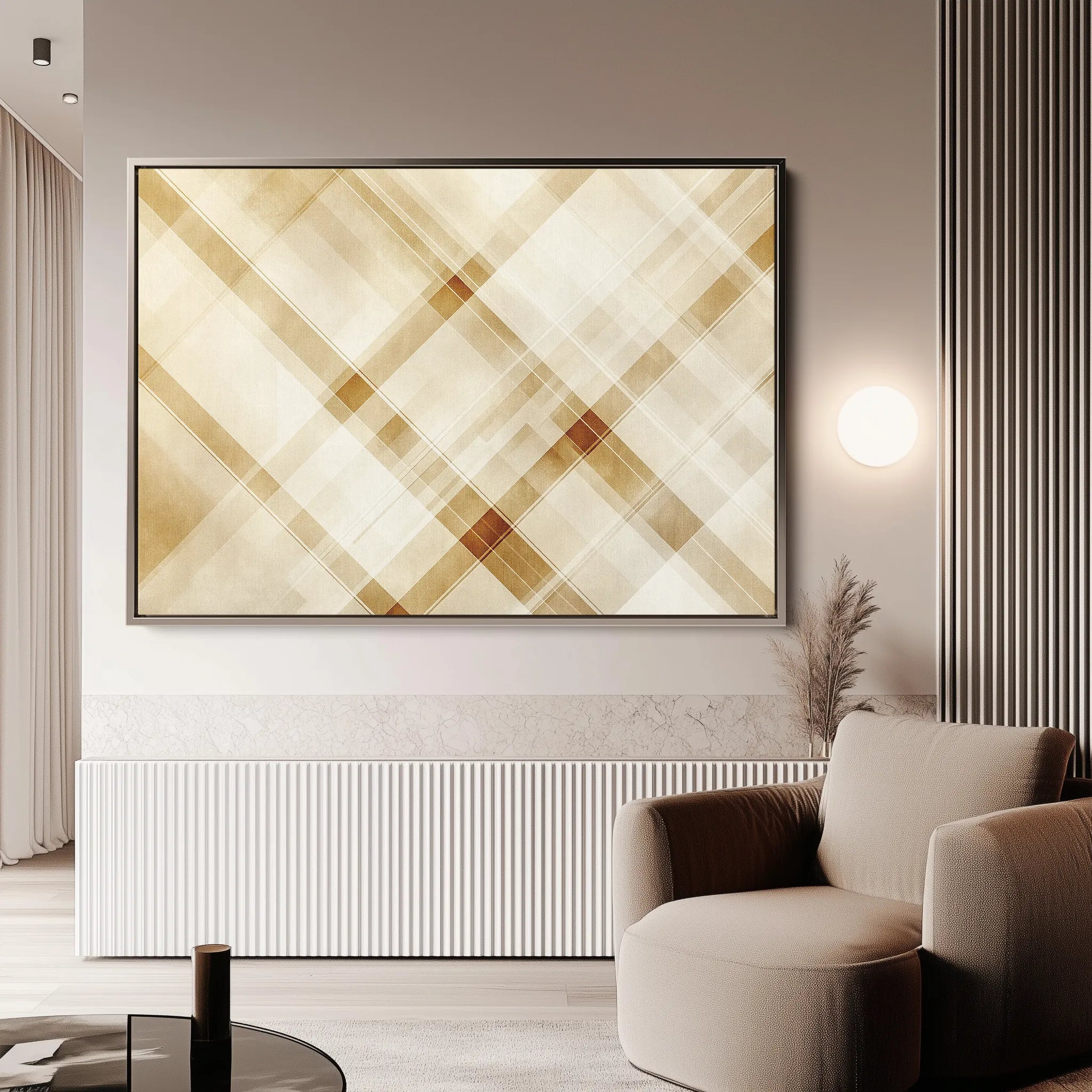 Abstract 552 Canvas Art 60 x 40 cm / Black