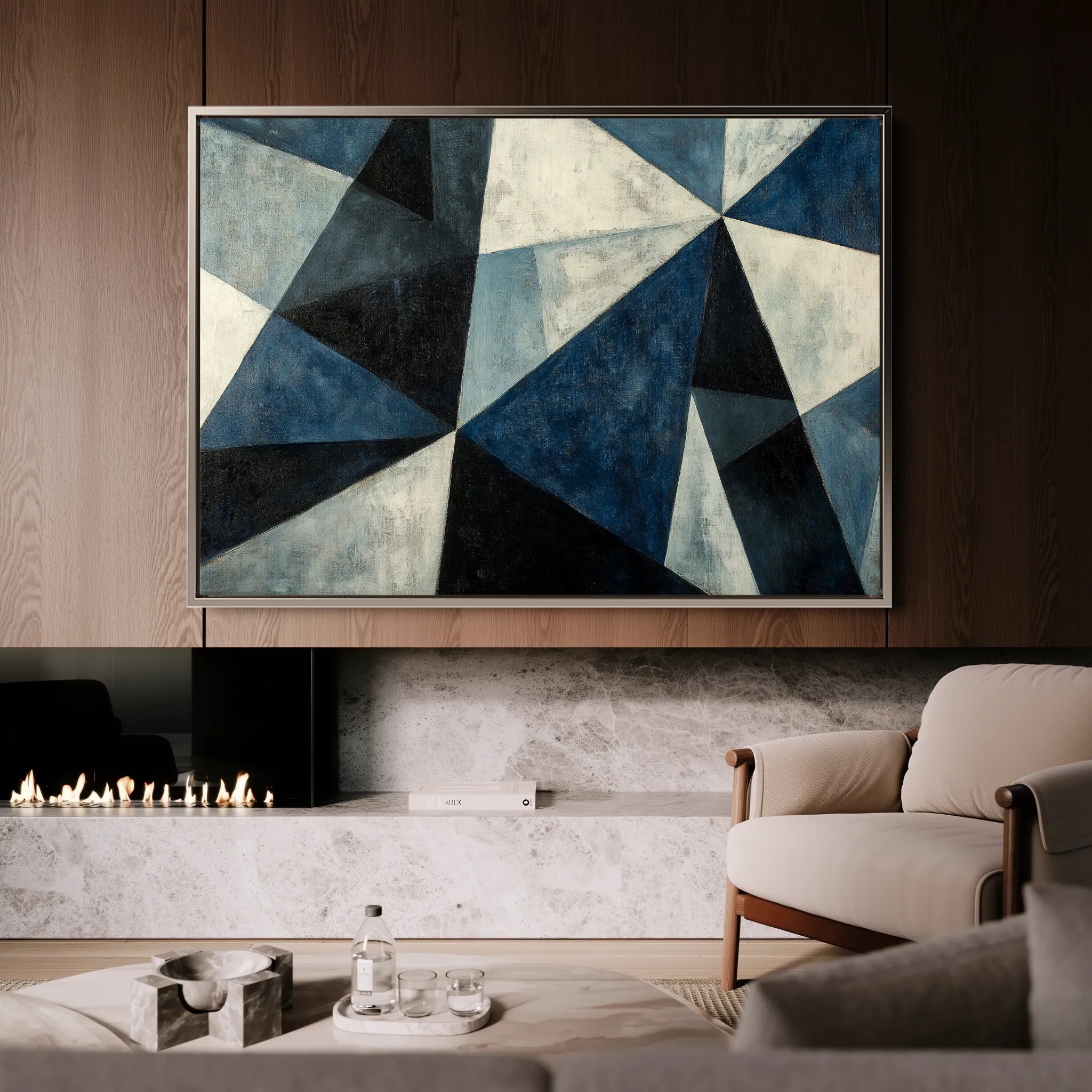 Abstract 556 Canvas Art 60 x 40 cm / Black