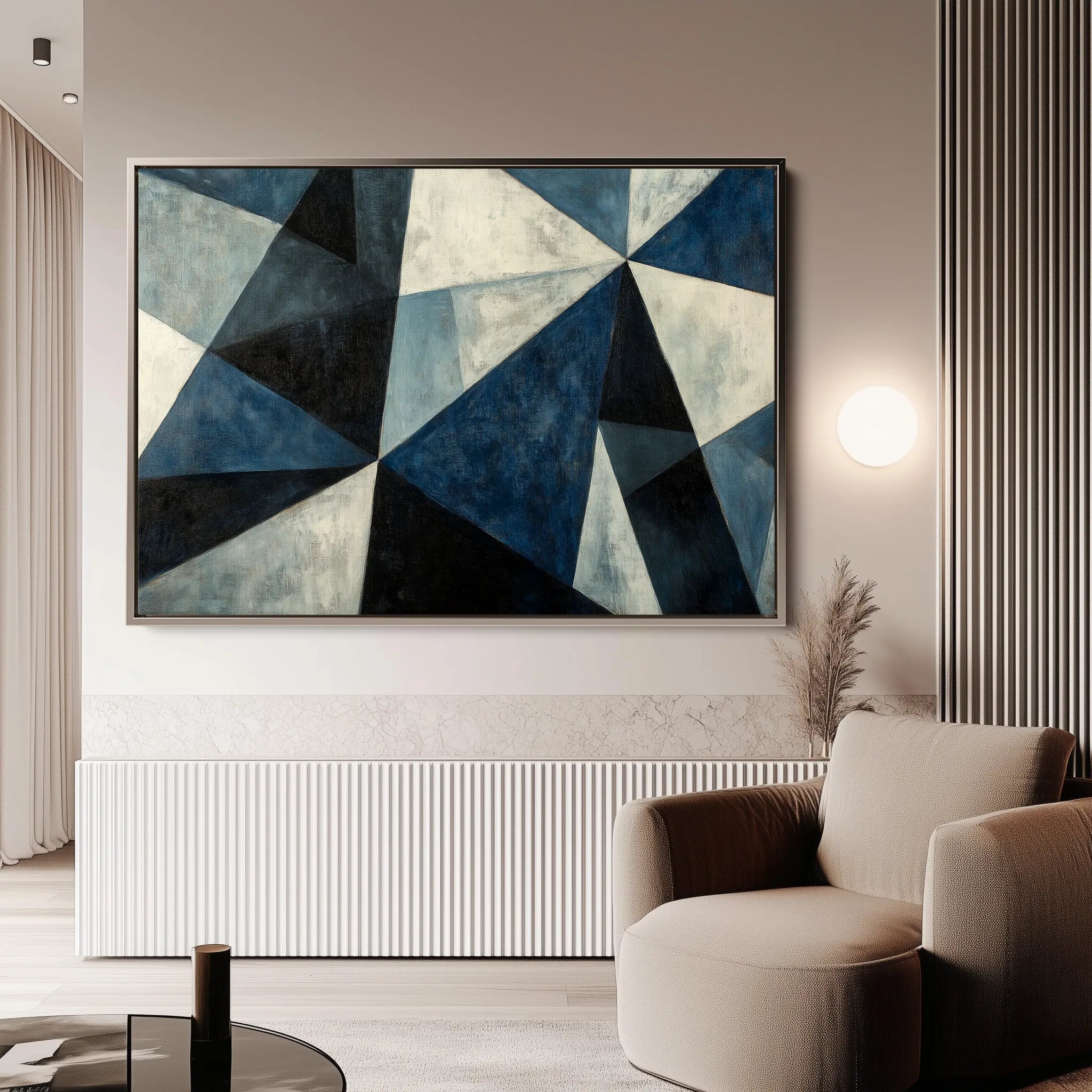 Abstract 556 Canvas Art 60 x 40 cm / Black