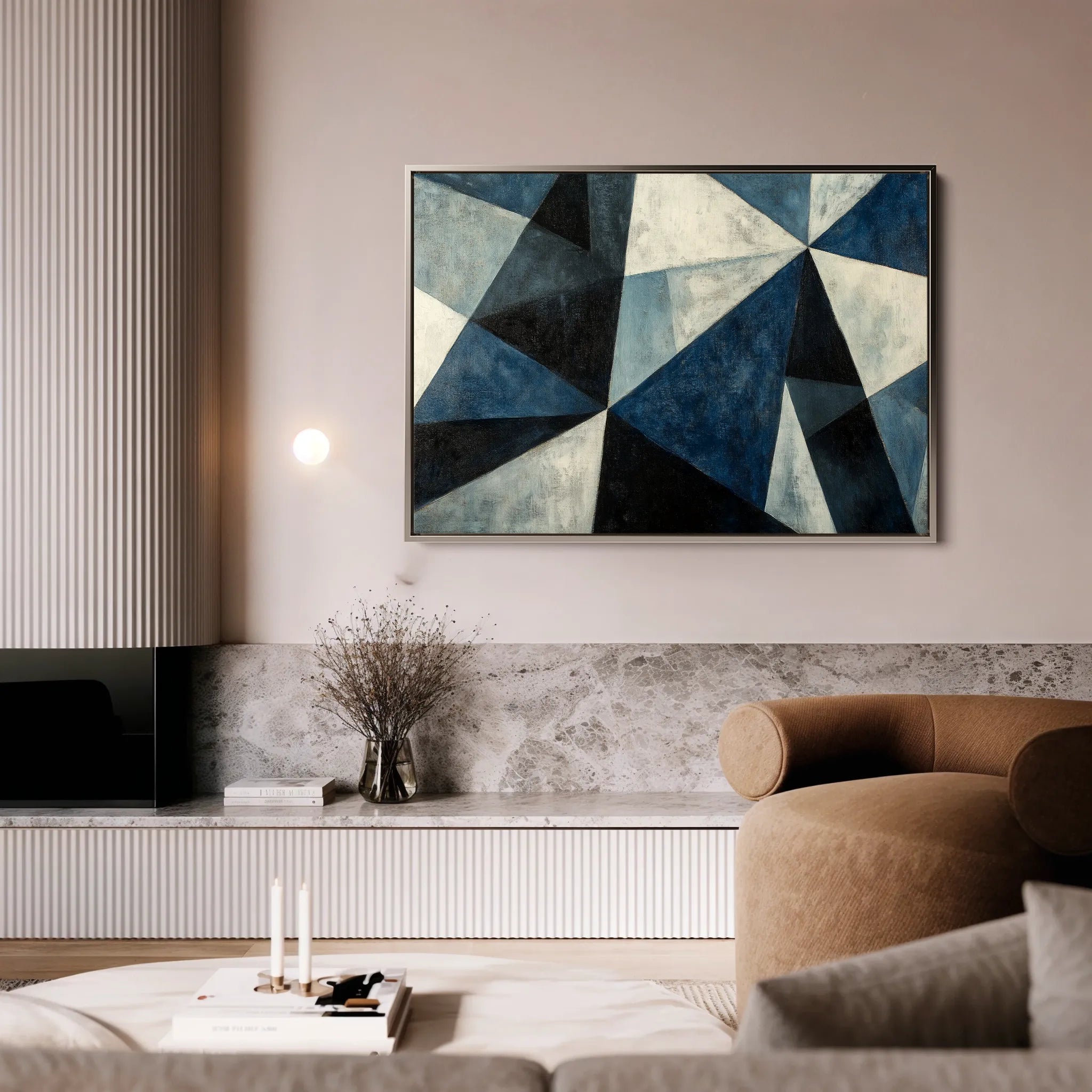 Abstract 556 Canvas Art 60 x 40 cm / Black