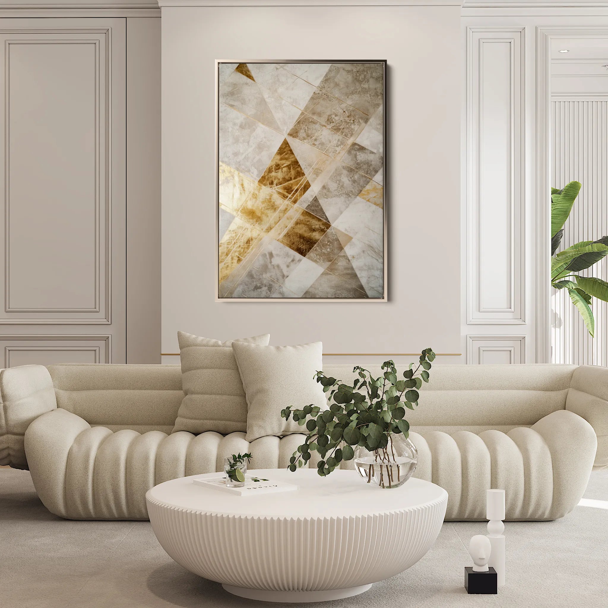 Abstract 557 Canvas Art 60 x 40 cm / Black