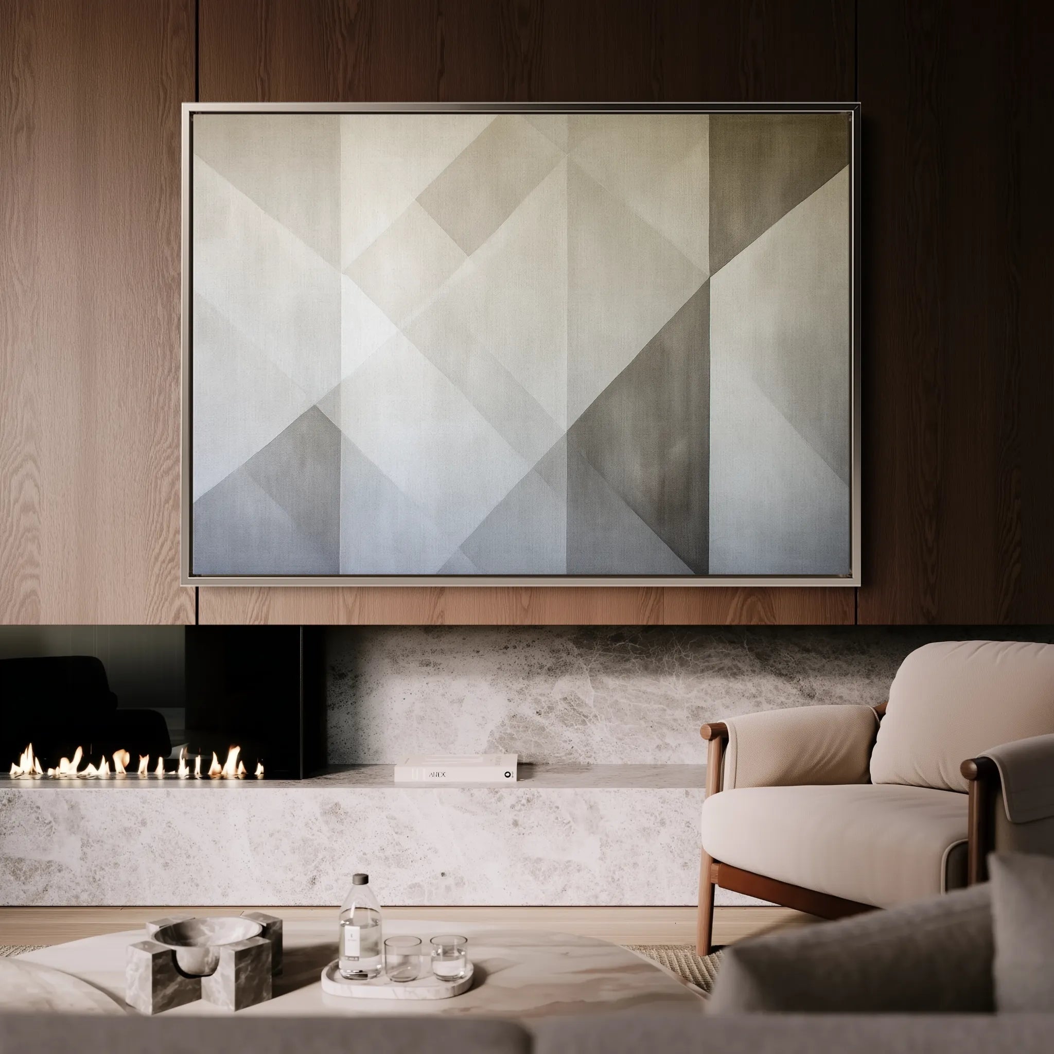 Abstract 564 Canvas Art 60 x 40 cm / Black