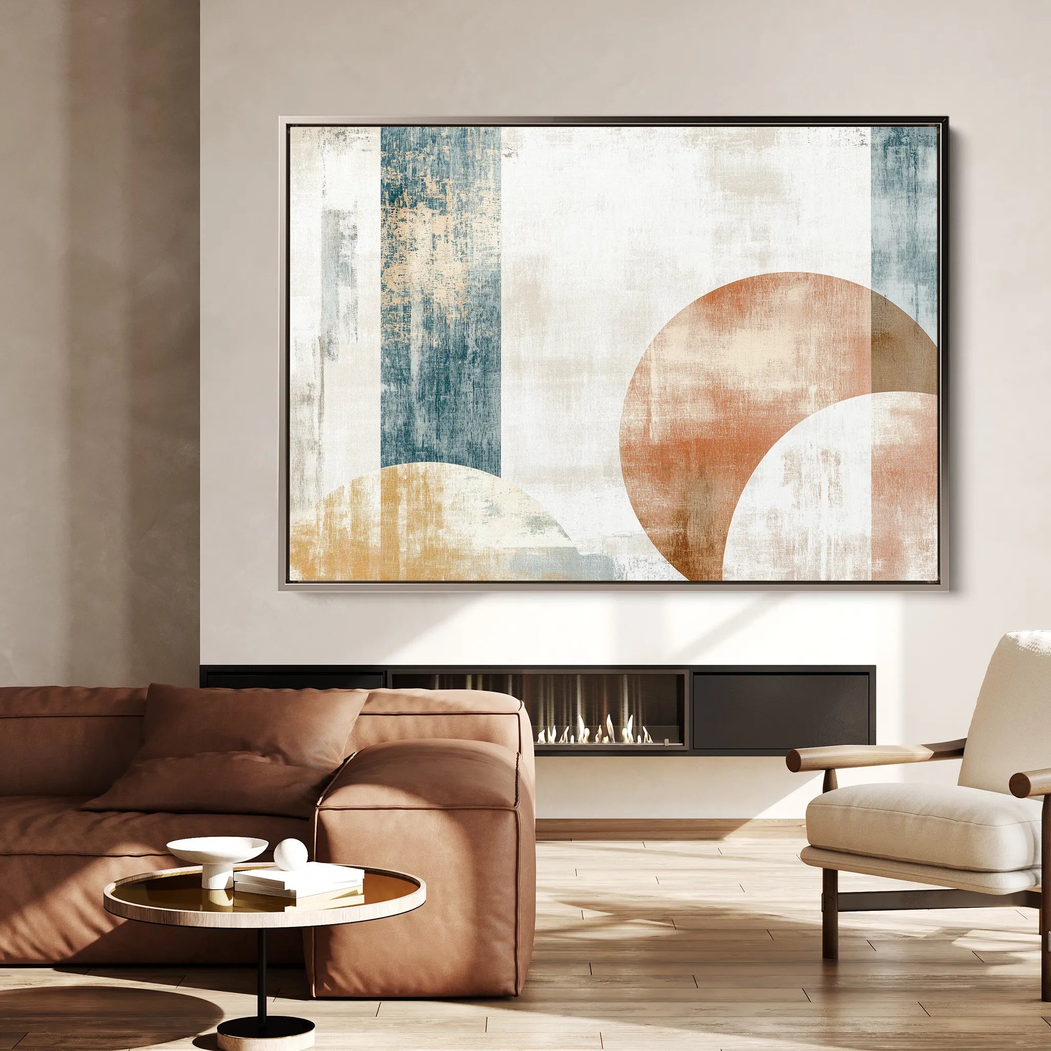 Abstract 569 Canvas Art 60 x 40 cm / Black