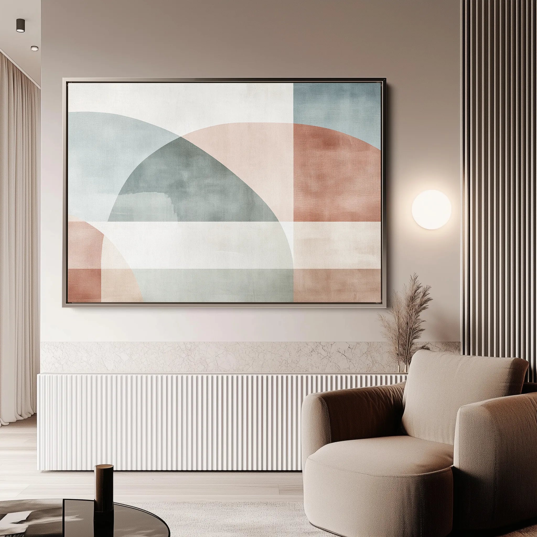 Abstract 571 Canvas Art 60 x 40 cm / Black