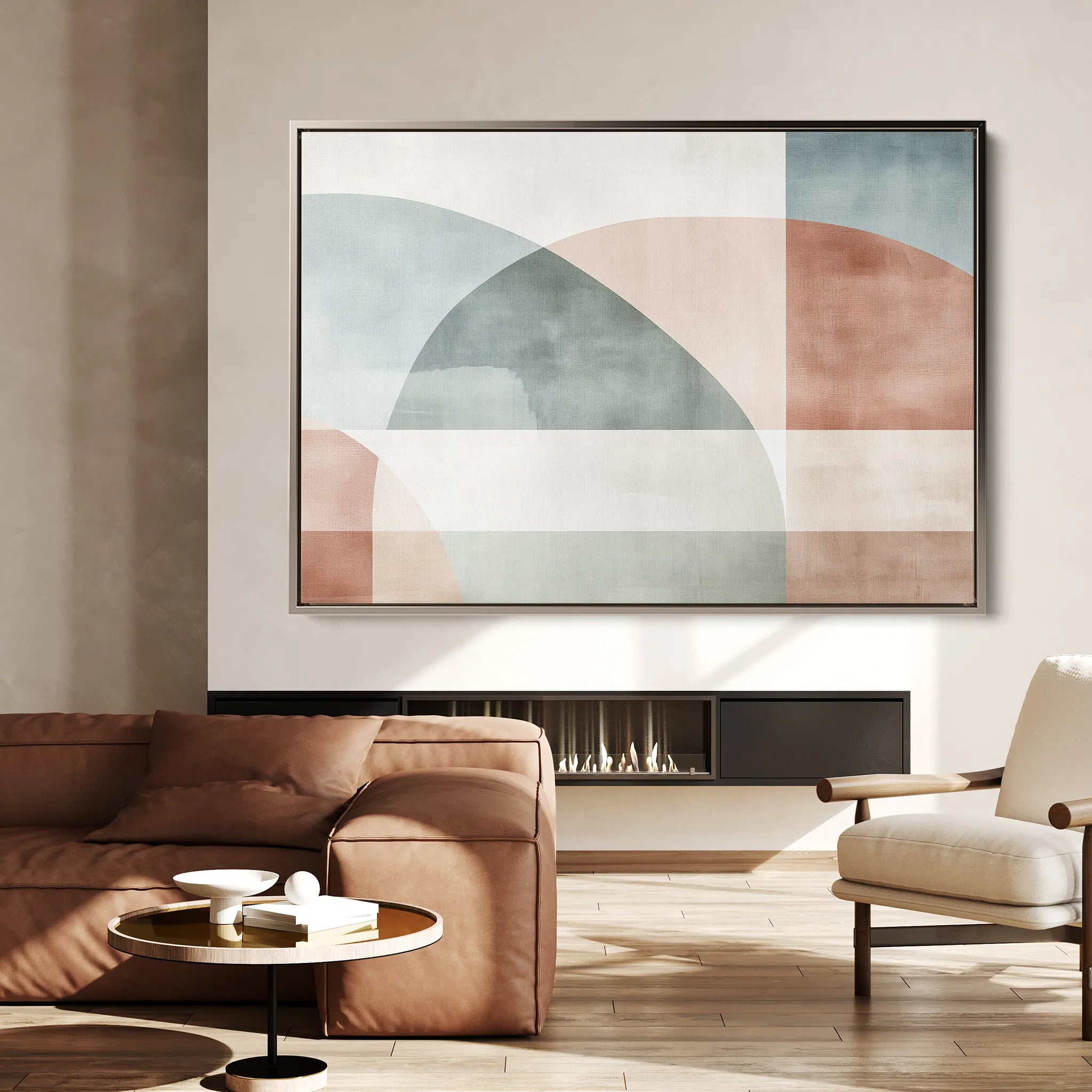Abstract 571 Canvas Art 60 x 40 cm / Black
