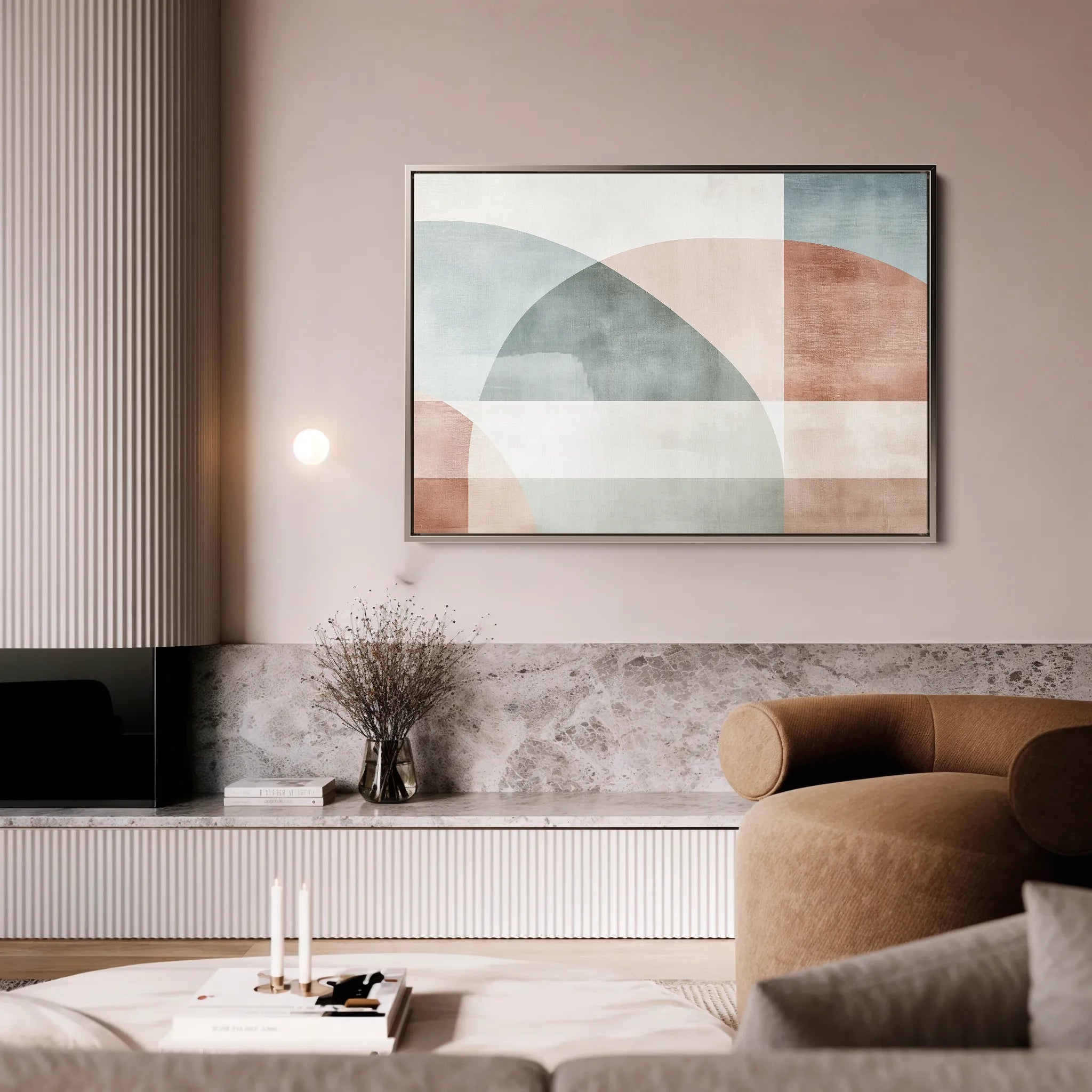 Abstract 571 Canvas Art 60 x 40 cm / Black