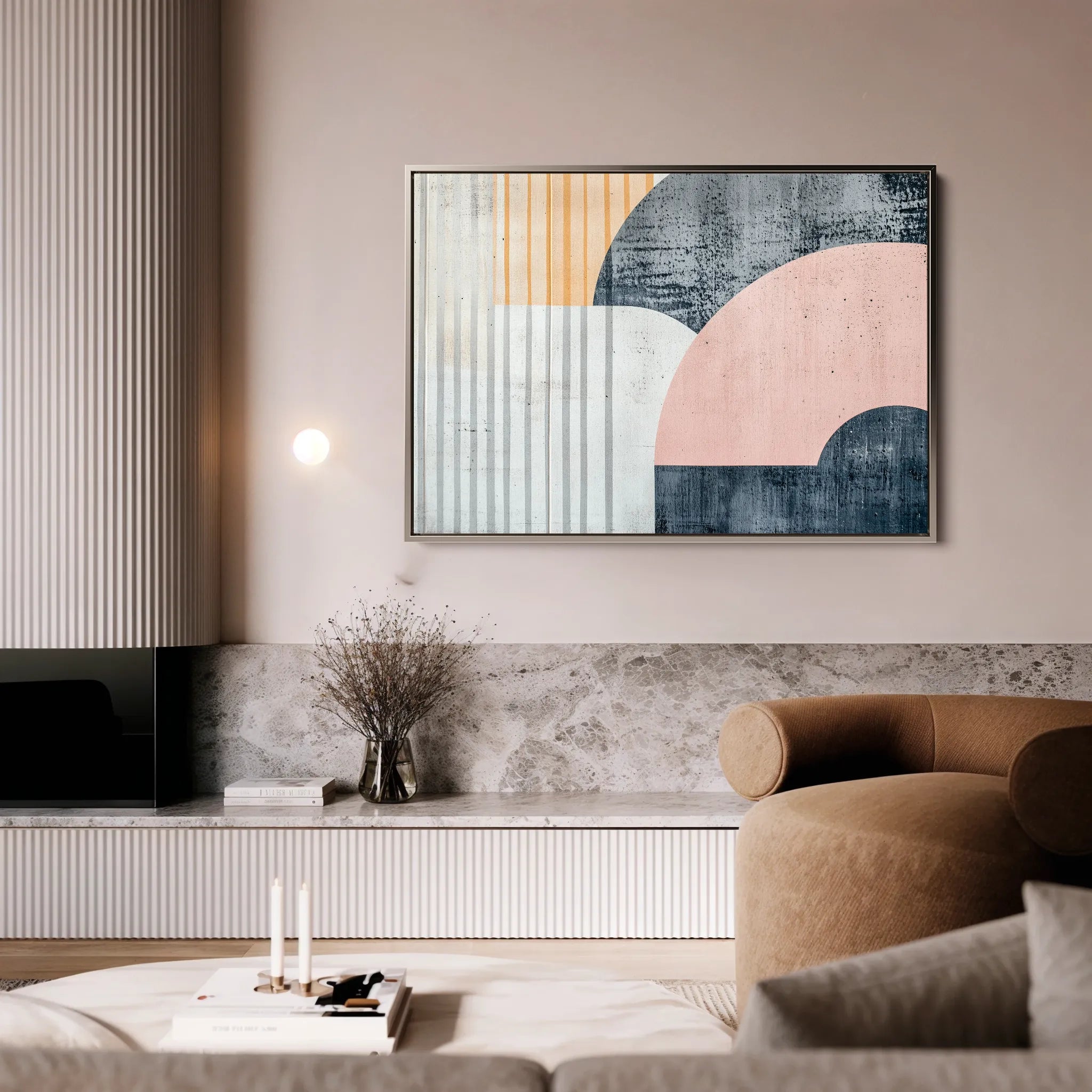 Abstract 572 Canvas Art 60 x 40 cm / Black