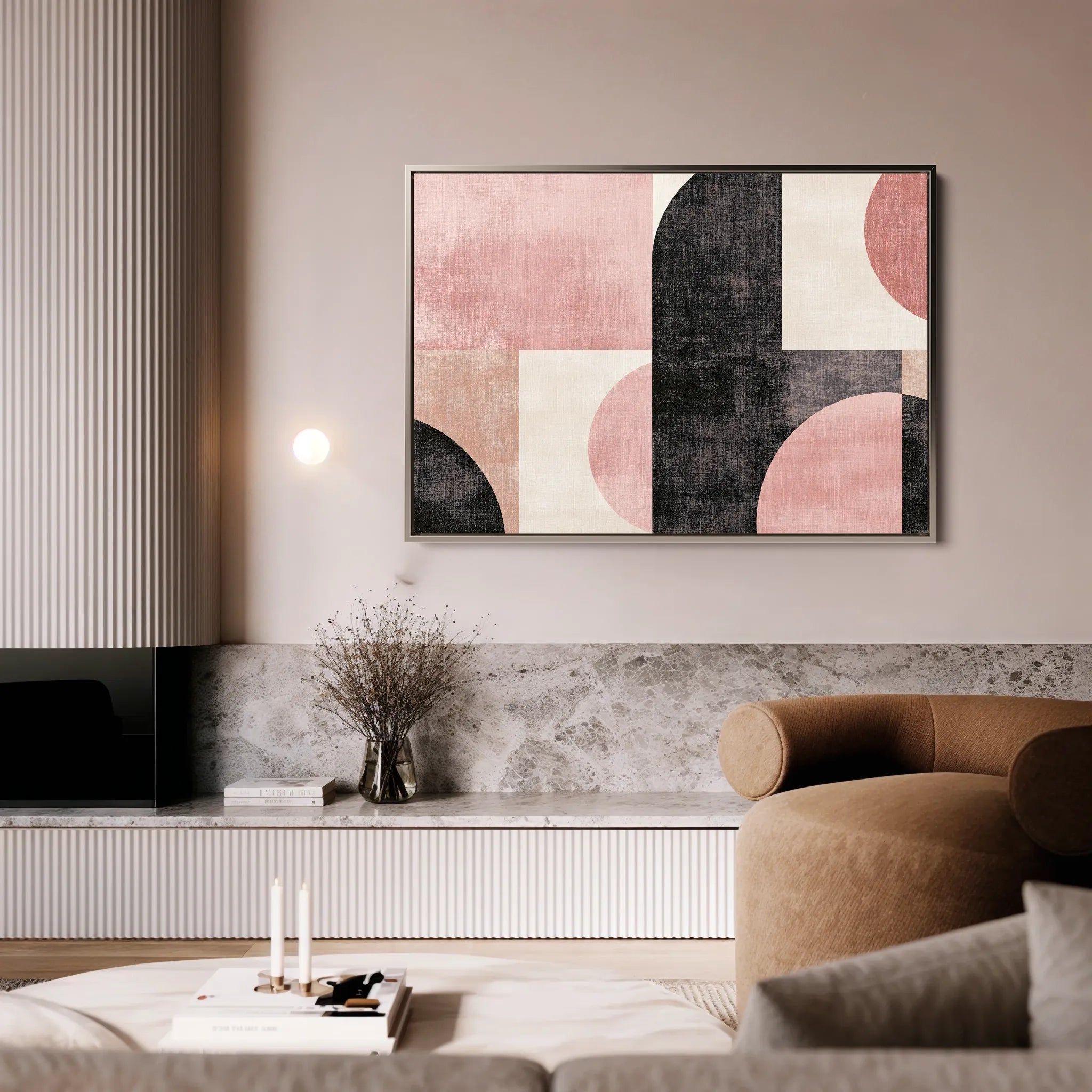 Abstract 577 Canvas Art 60 x 40 cm / Black