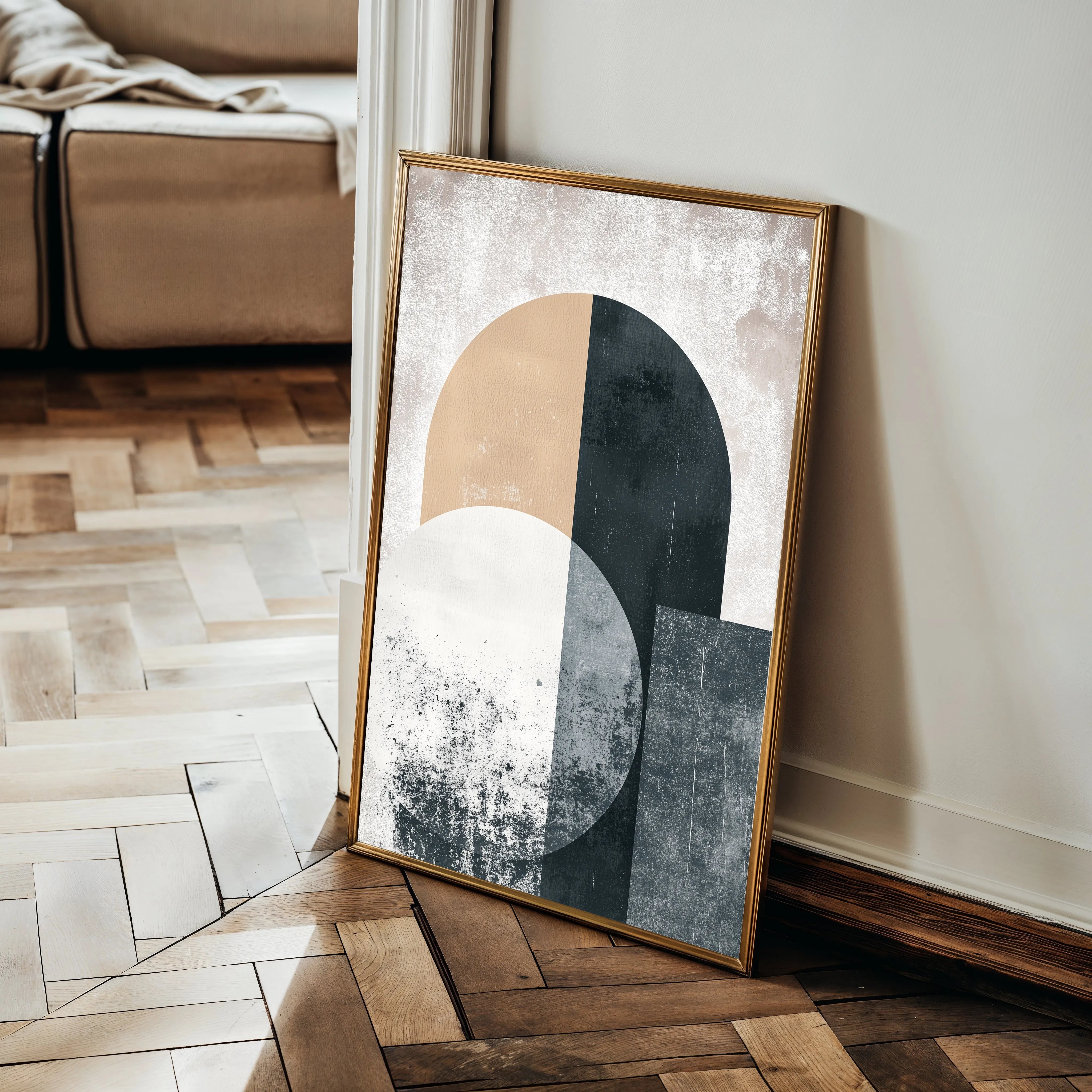 Abstract 578 Canvas Art 60 x 40 cm / Black