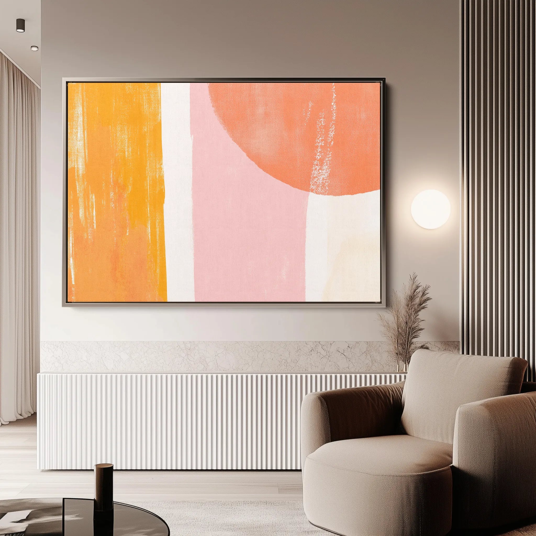 Abstract 589 Canvas Art 60 x 40 cm / Black