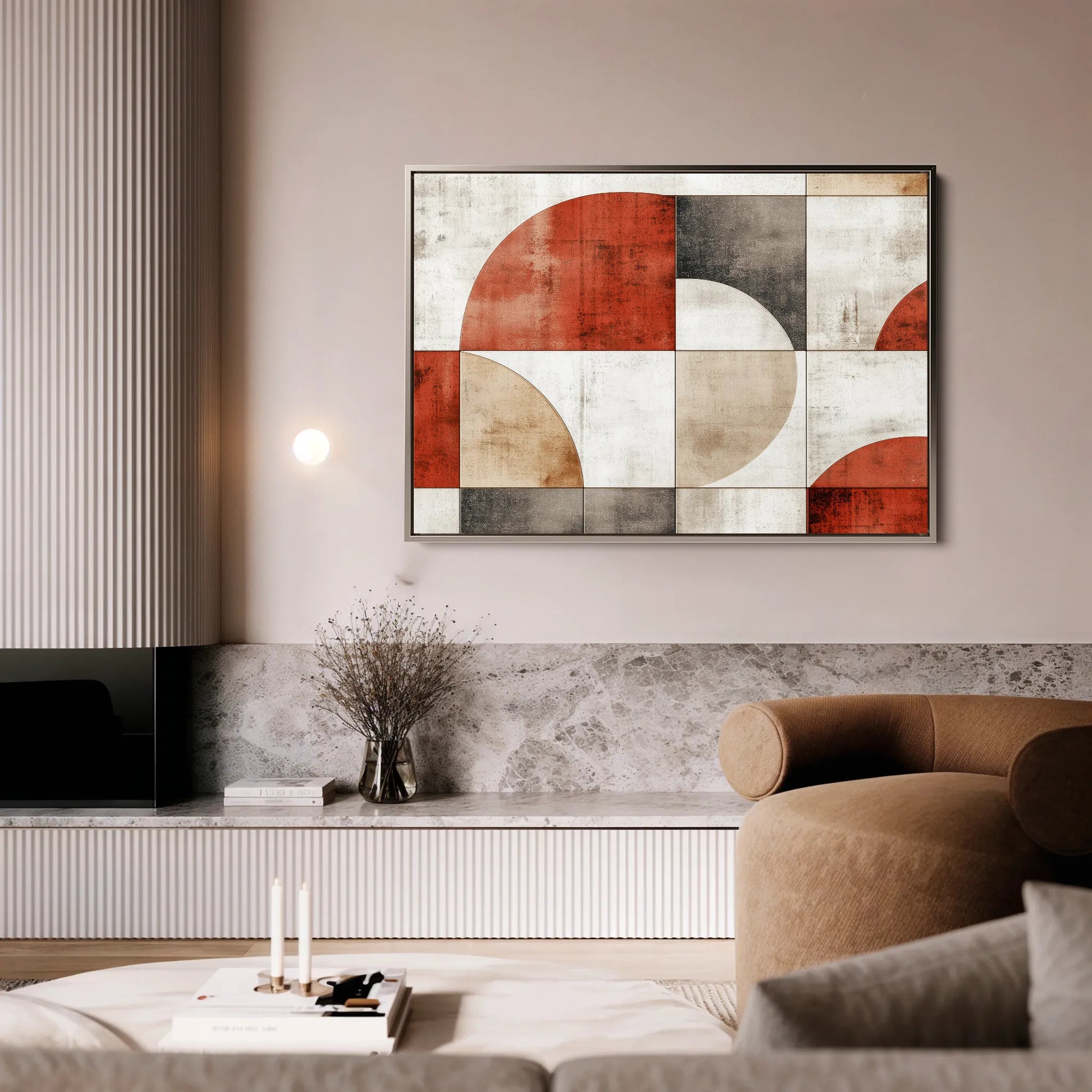 Abstract 590 Canvas Art 60 x 40 cm / Black