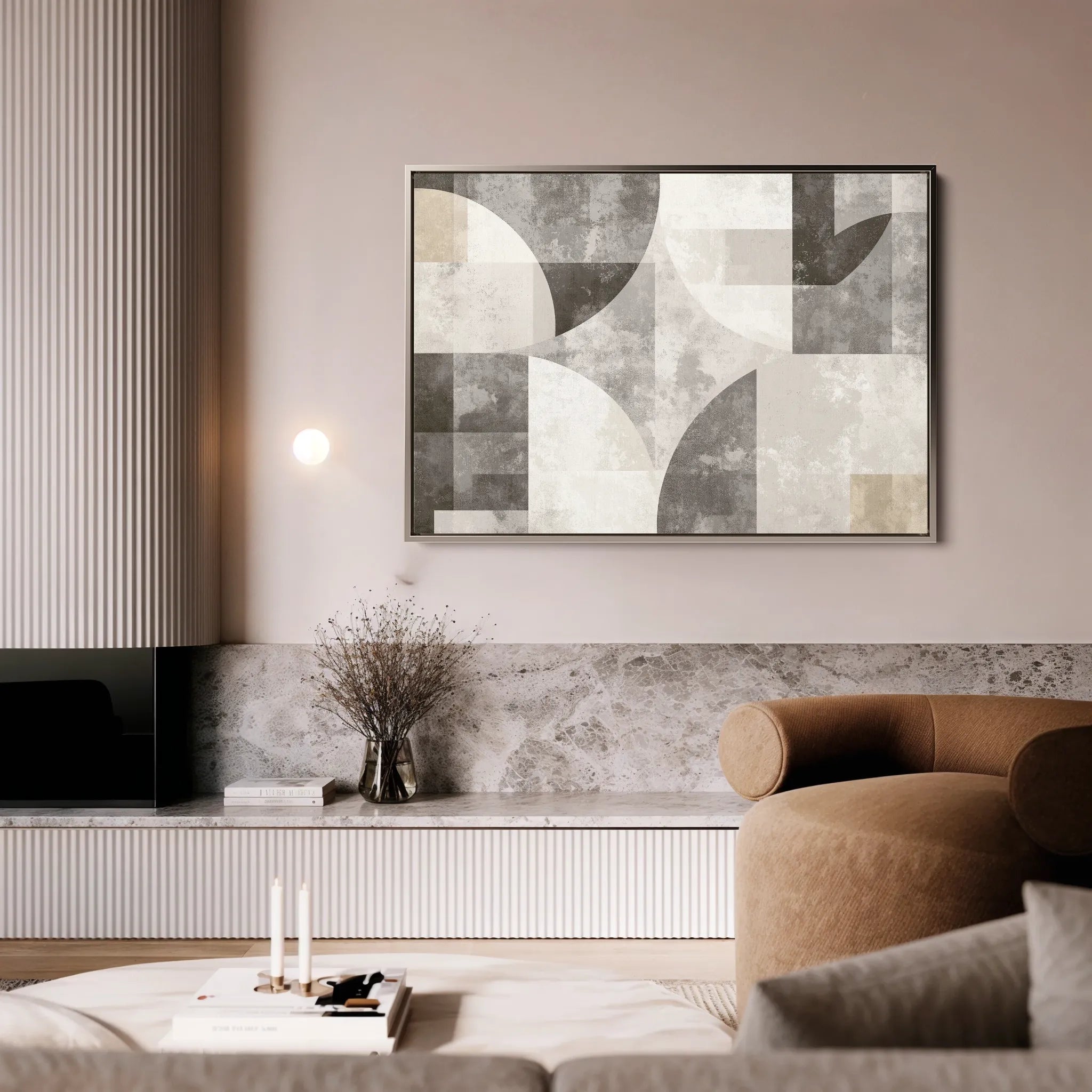 Abstract 591 Canvas Art 60 x 40 cm / Black
