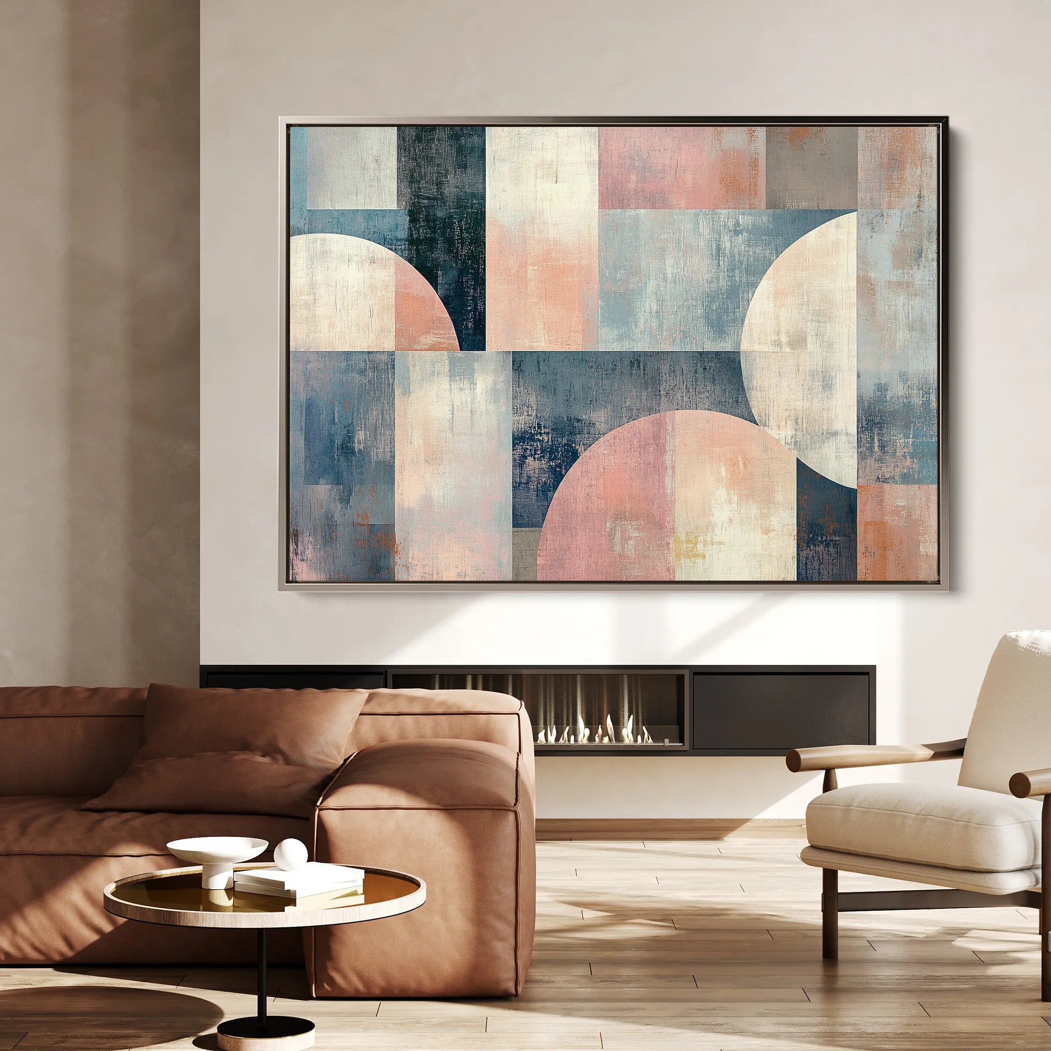 Abstract 595 Canvas Art 60 x 40 cm / Black