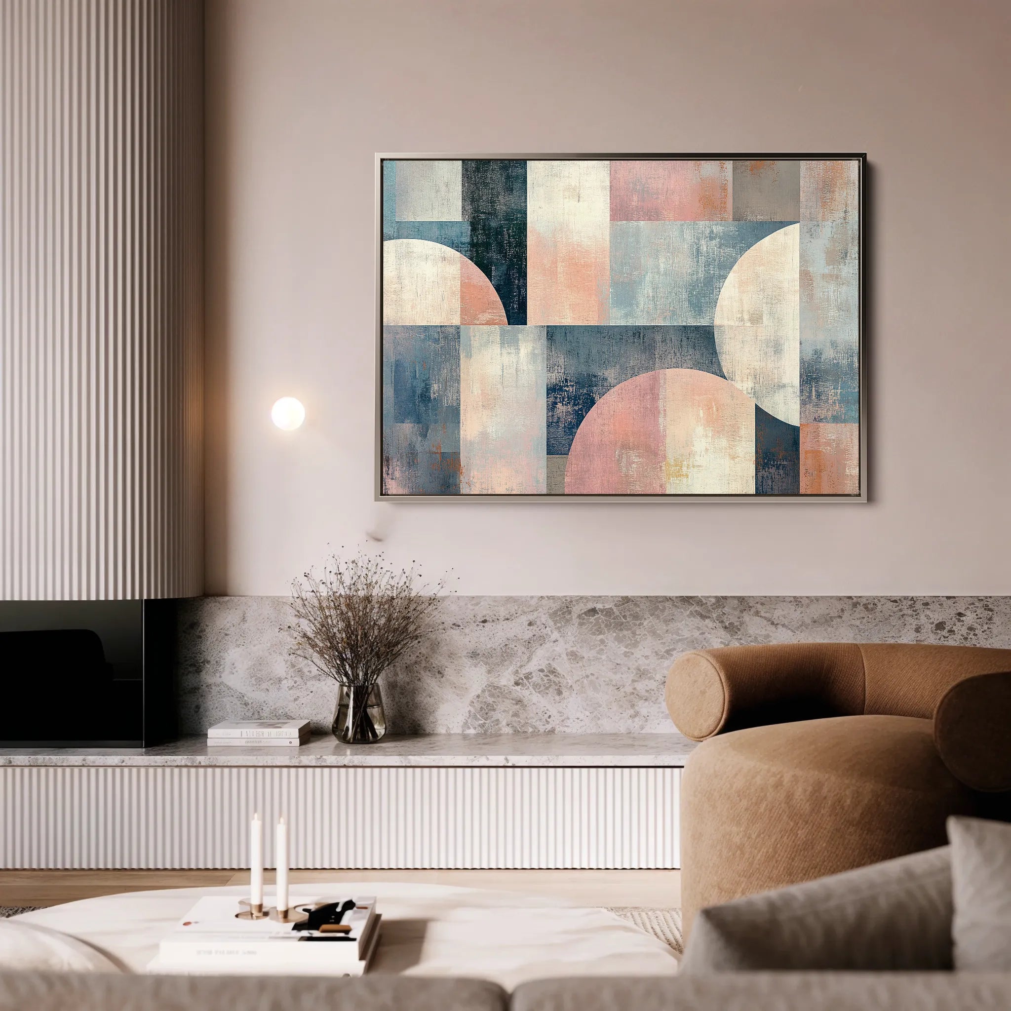Abstract 595 Canvas Art 60 x 40 cm / Black