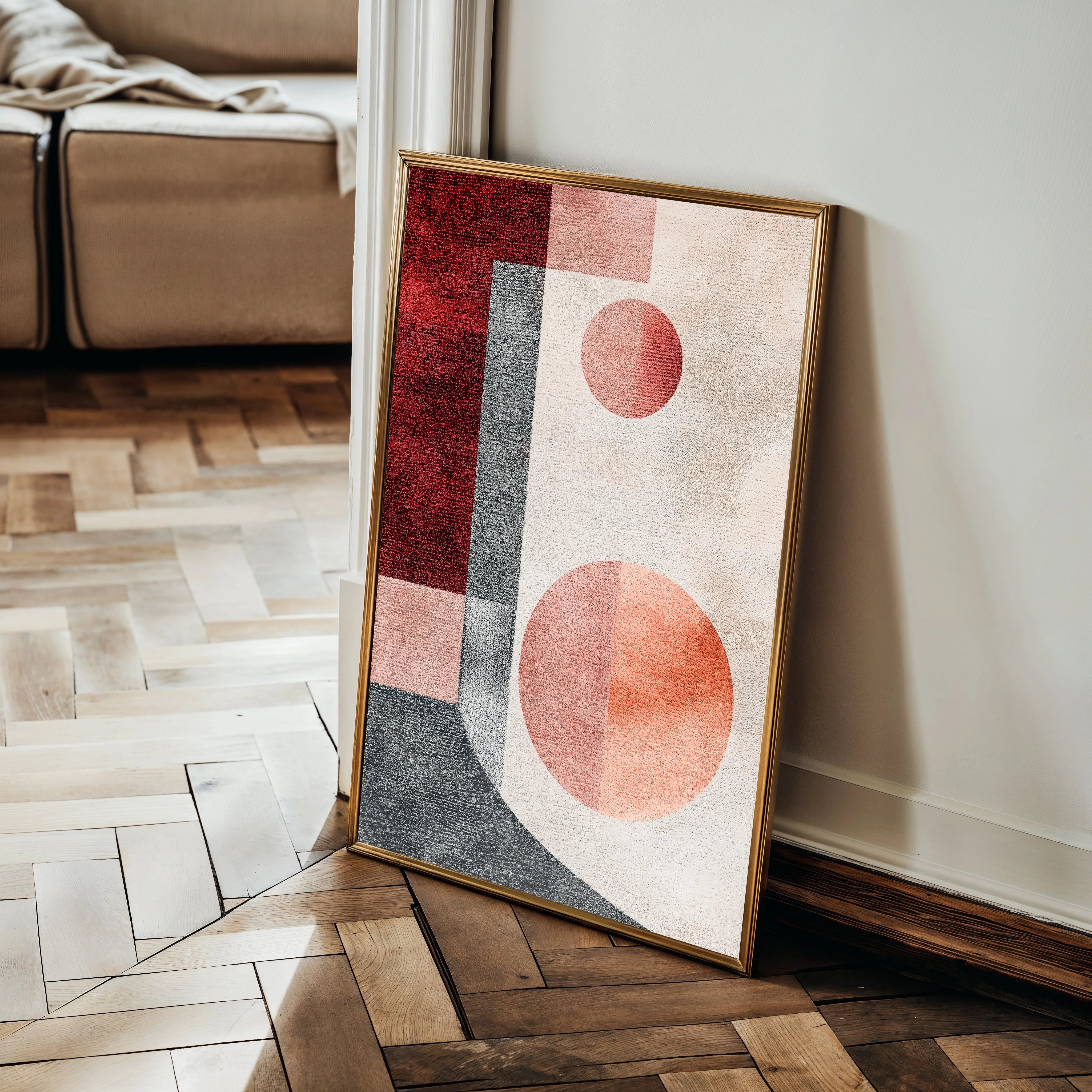 Abstract 597 Canvas Art 60 x 40 cm / Black