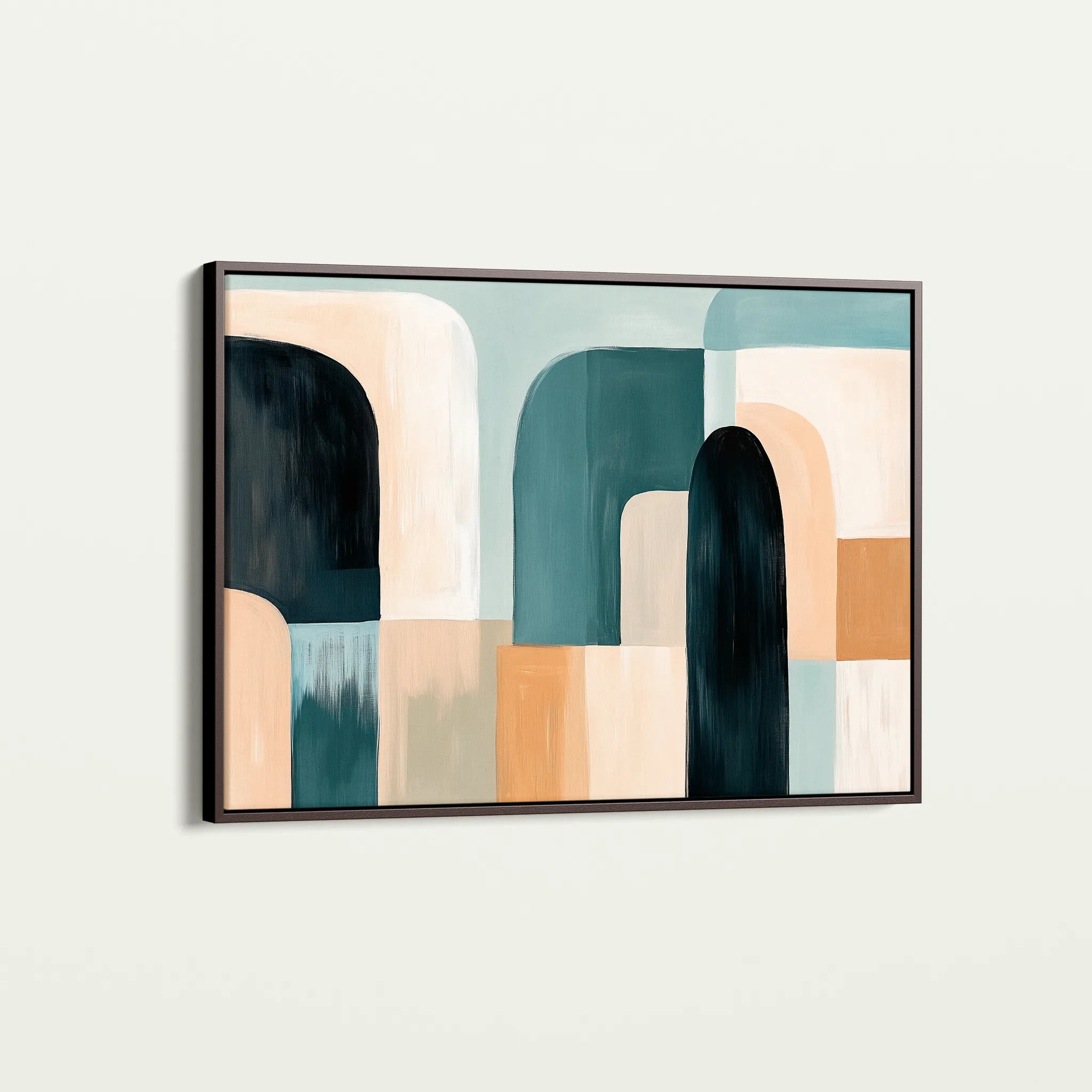 Abstract 598 Canvas Art 60 x 40 cm / Black