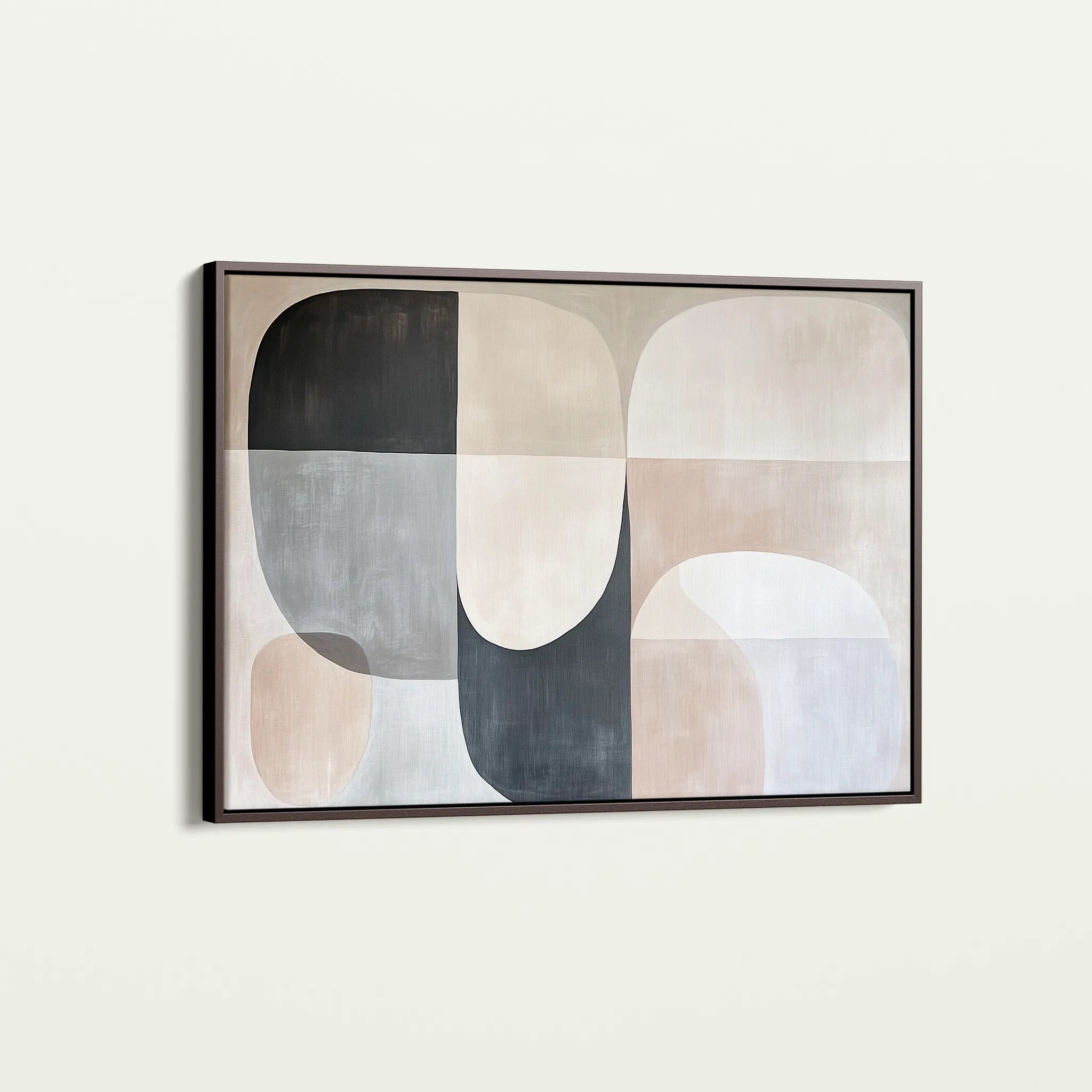 Abstract 599 Canvas Art 60 x 40 cm / Black