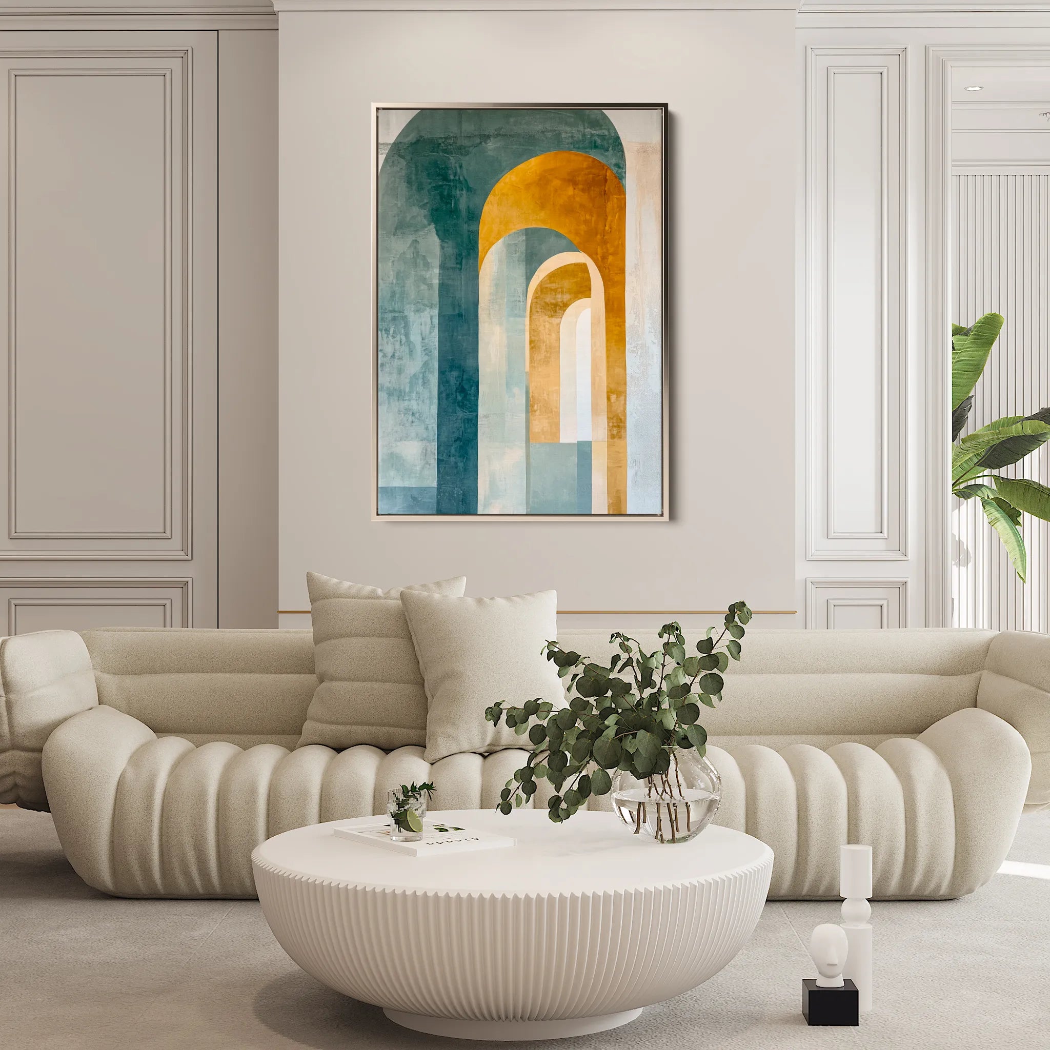 Abstract 600 Canvas Art 60 x 40 cm / Black