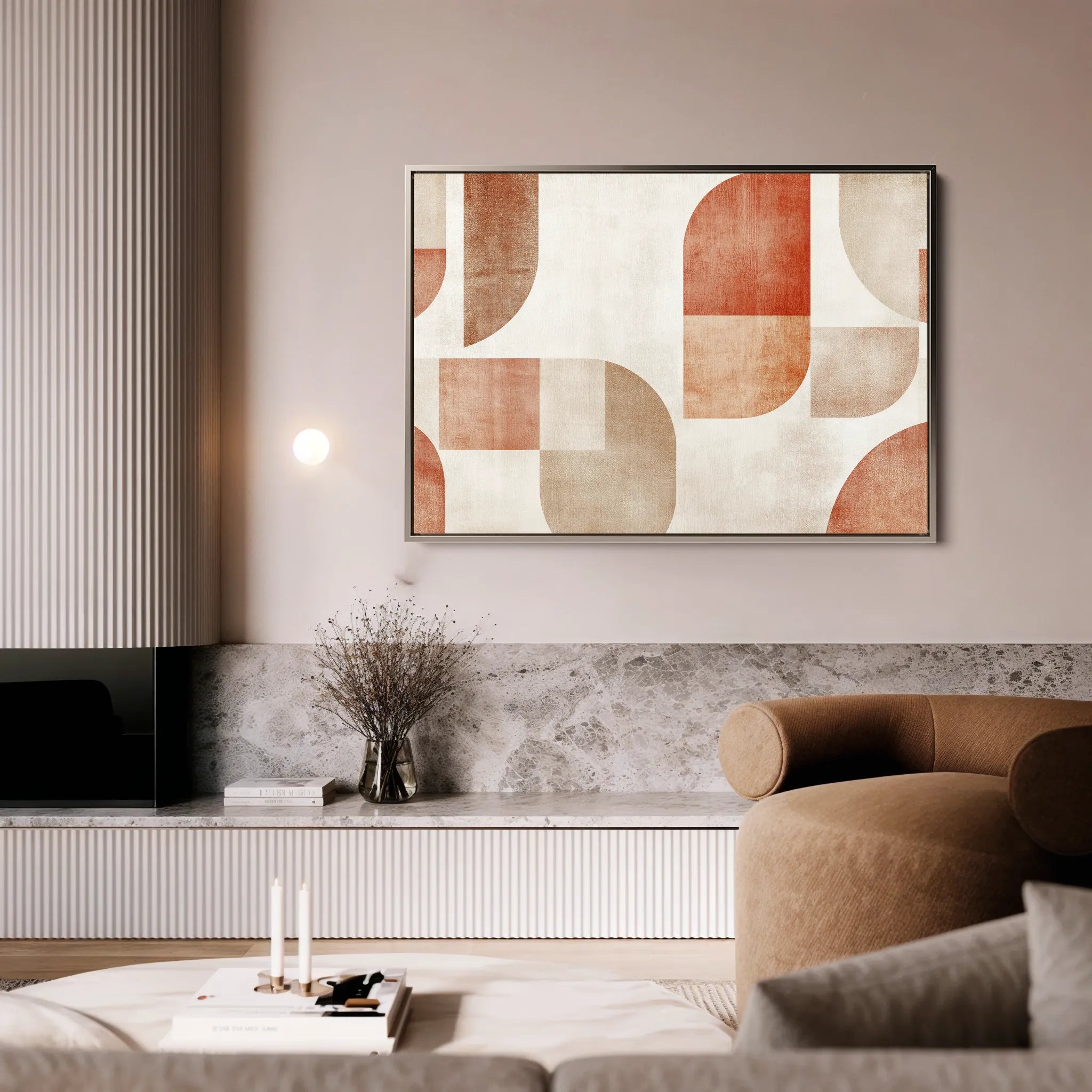 Abstract 603 Canvas Art 60 x 40 cm / Black