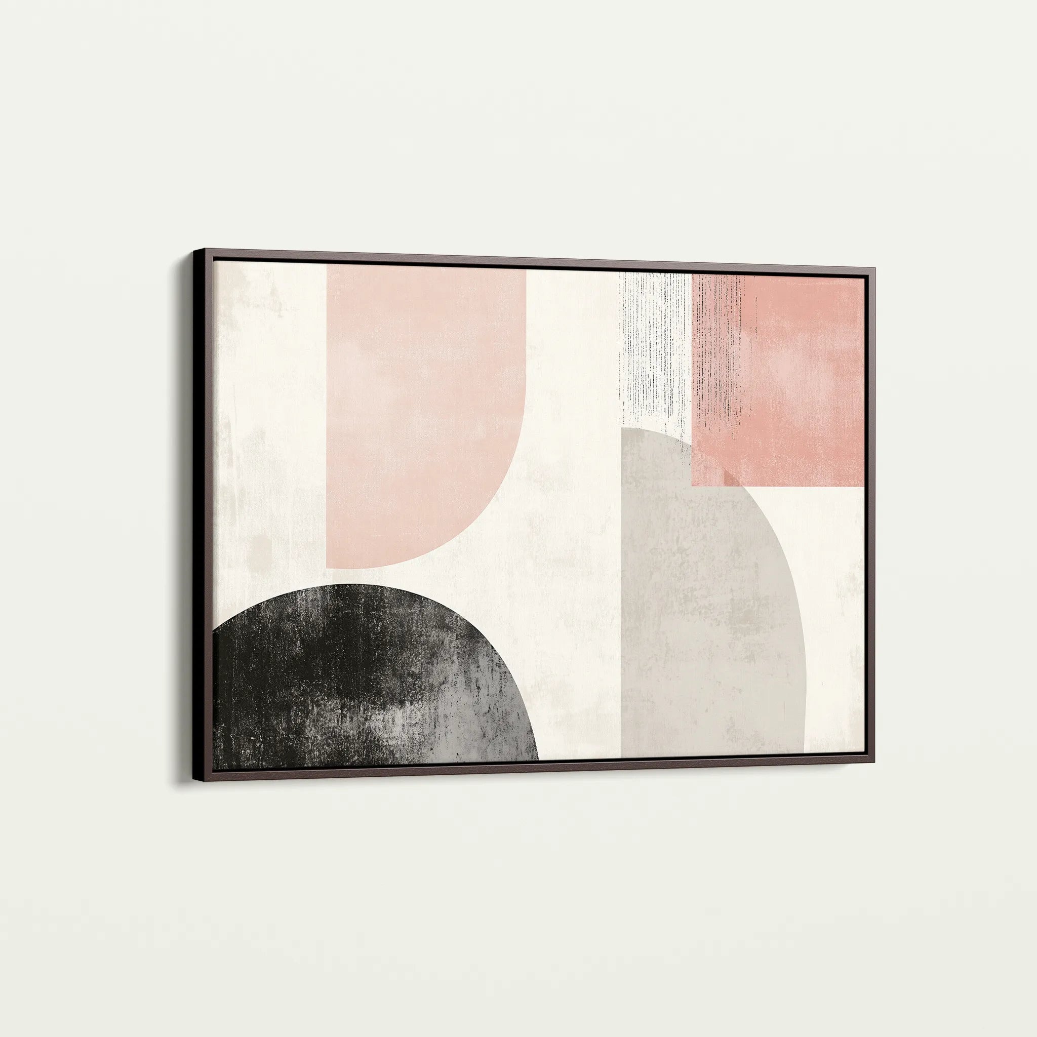 Abstract 605 Canvas Art 60 x 40 cm / Black