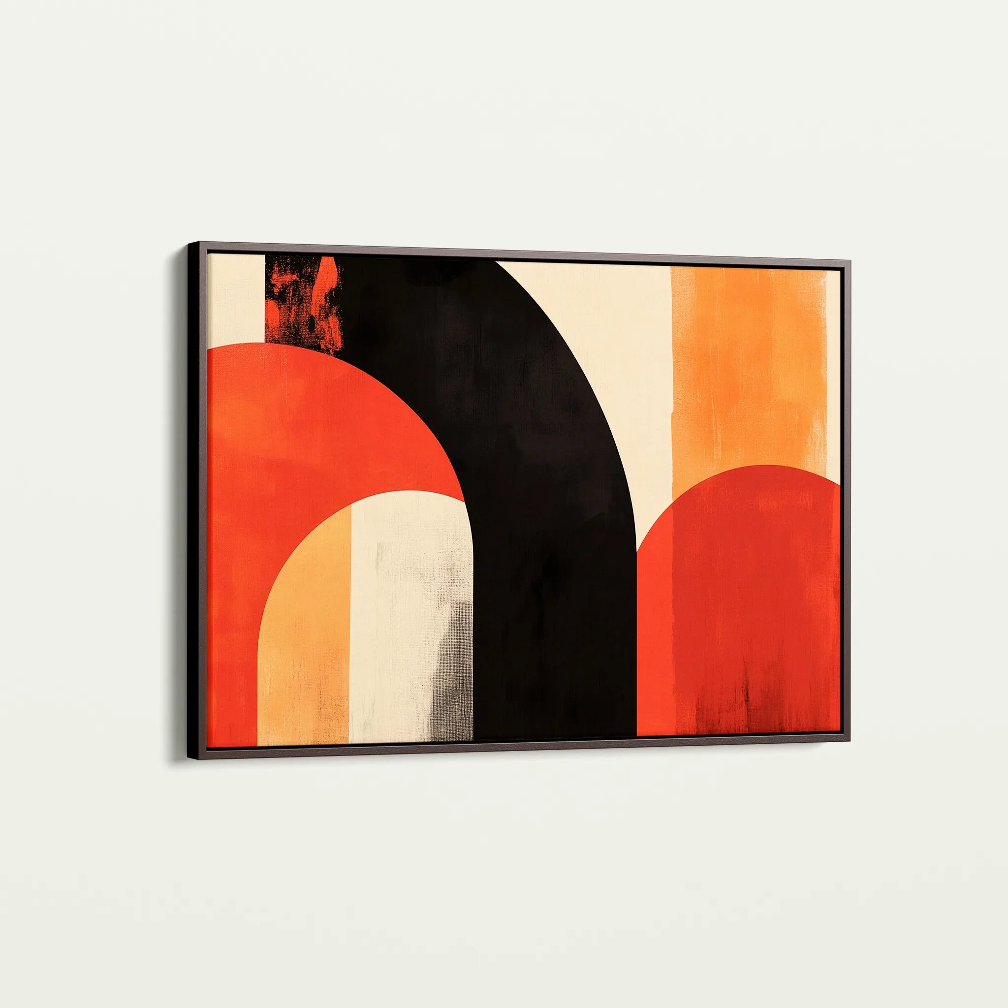Abstract 607 Canvas Art 60 x 40 cm / Black