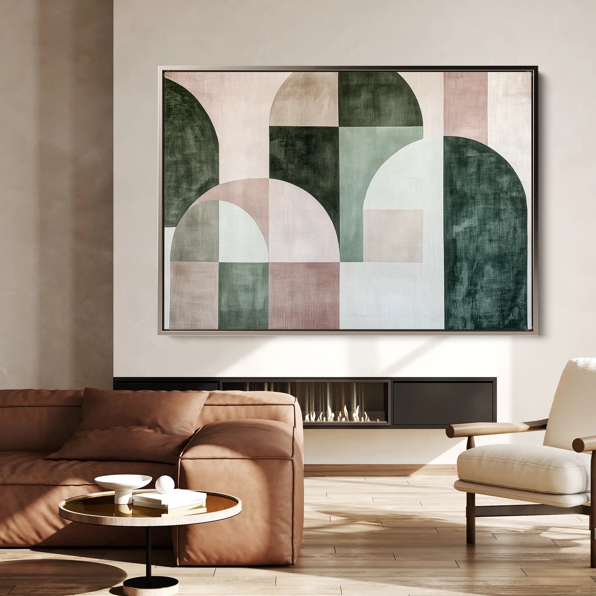 Abstract 610 Canvas Art 60 x 40 cm / Black