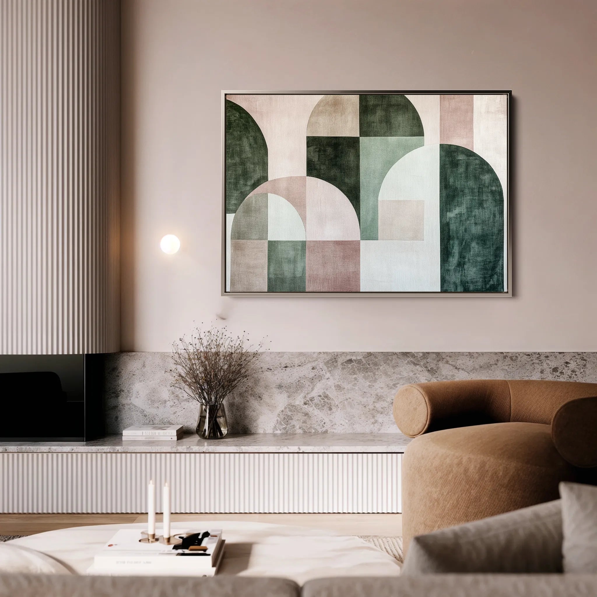 Abstract 610 Canvas Art 60 x 40 cm / Black