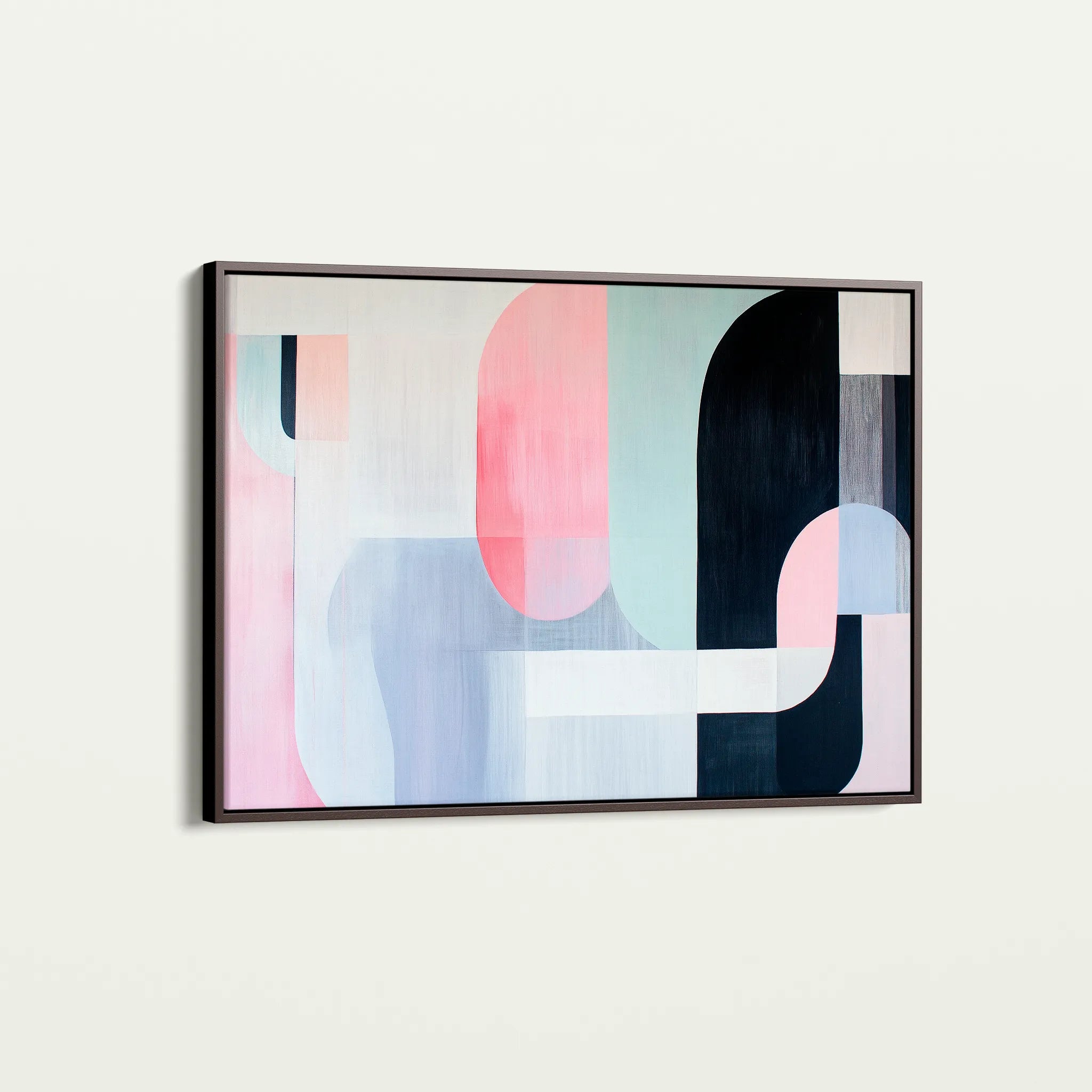 Abstract 615 Canvas Art 60 x 40 cm / Black