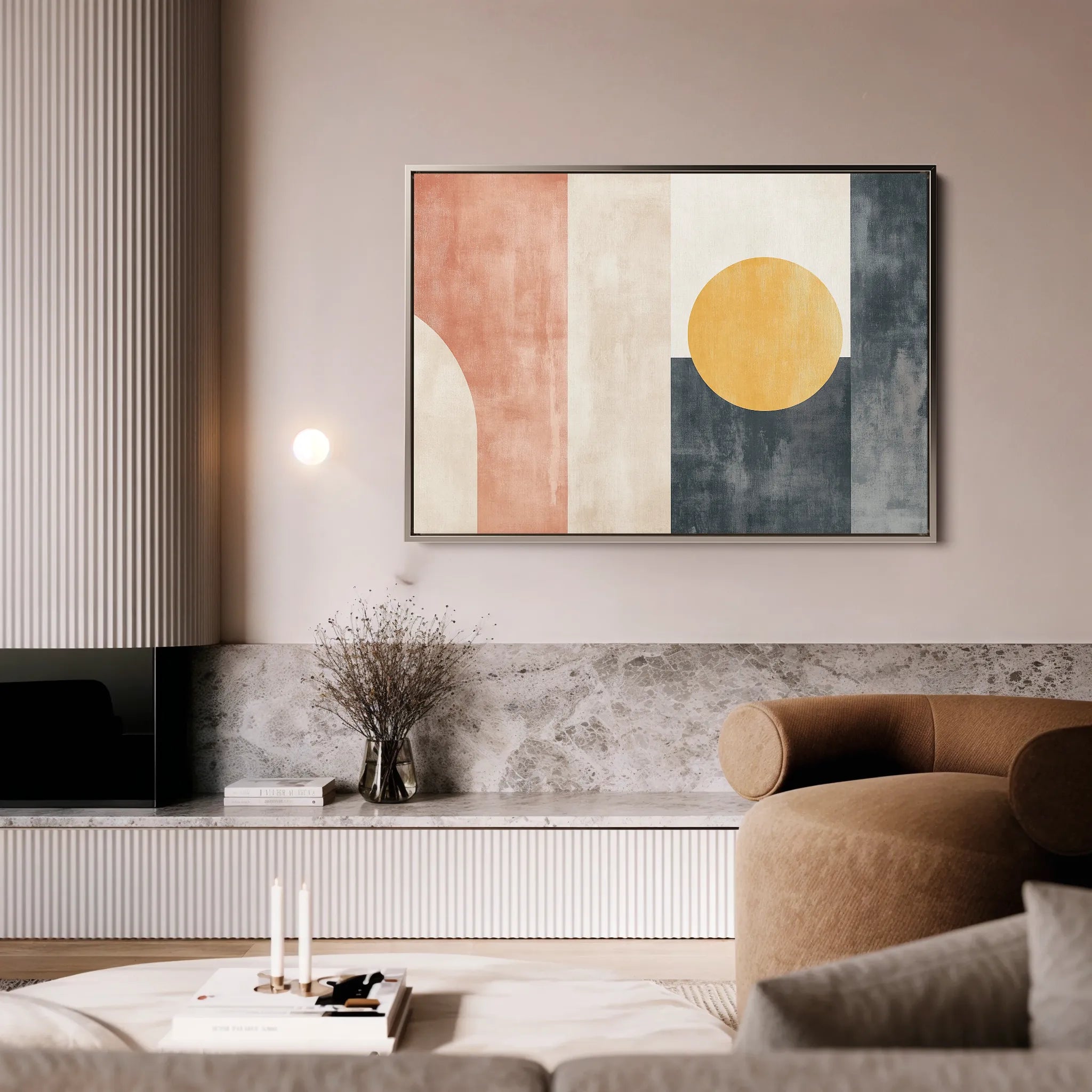 Abstract 616 Canvas Art 60 x 40 cm / Black