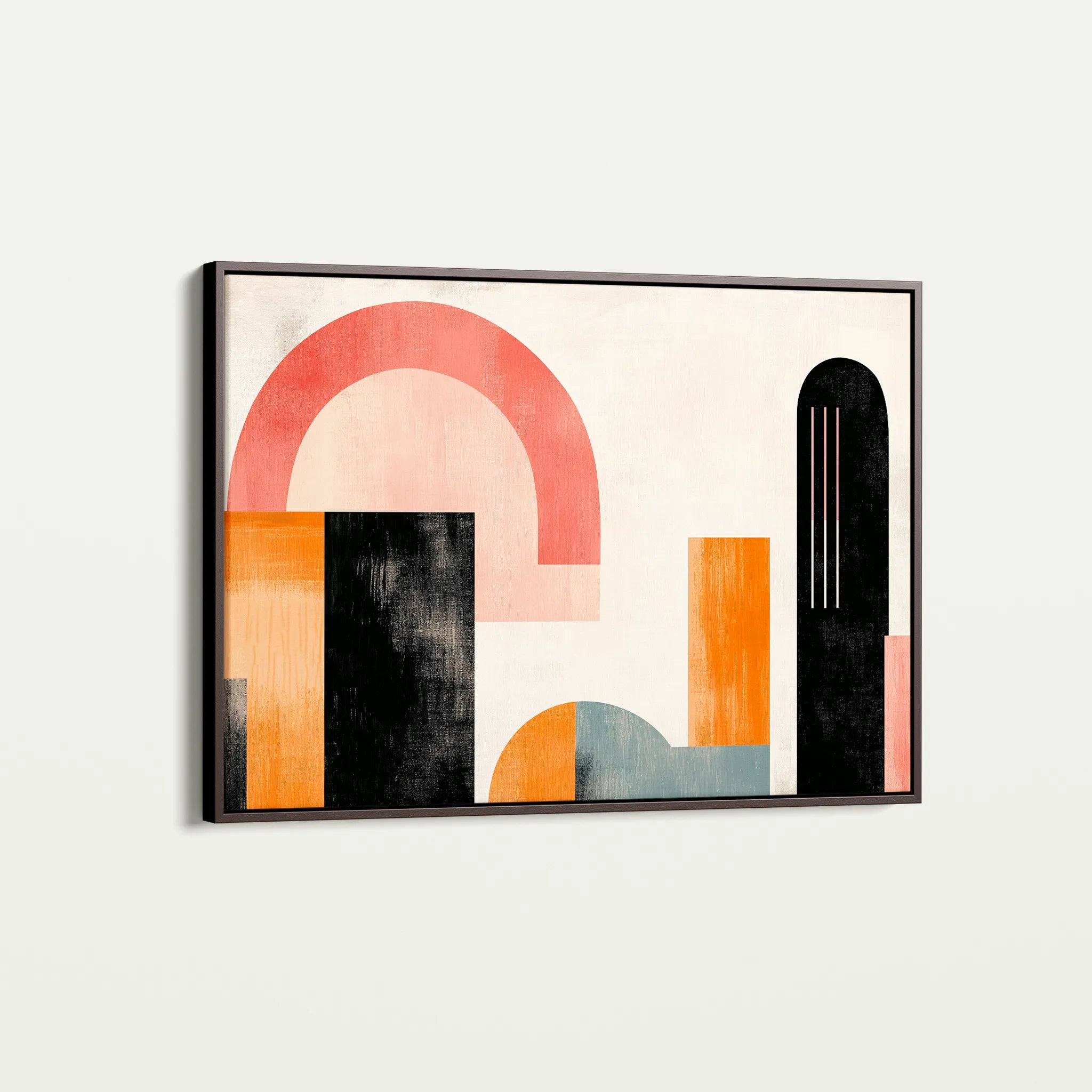 Abstract 624 Canvas Art 60 x 40 cm / Black