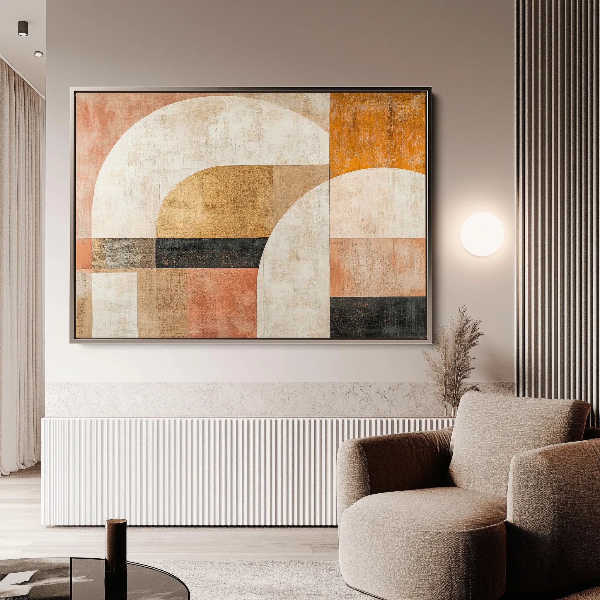 Abstract 630 Canvas Art 60 x 40 cm / Black