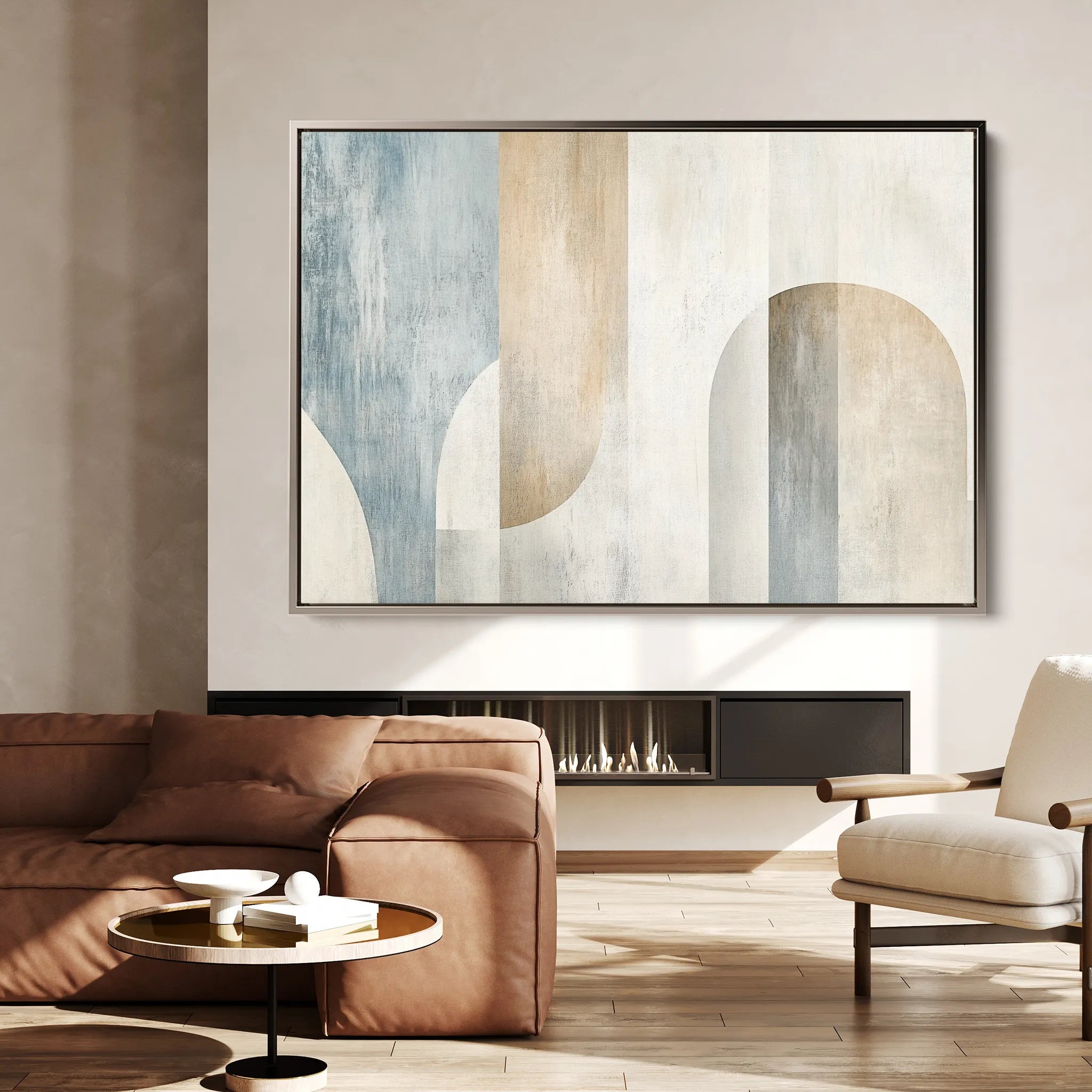 Abstract 632 Canvas Art 60 x 40 cm / Black