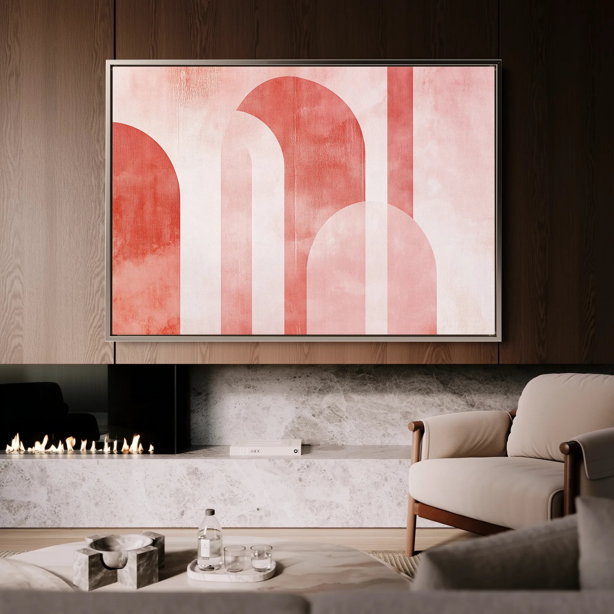 Abstract 635 Canvas Art 60 x 40 cm / Black