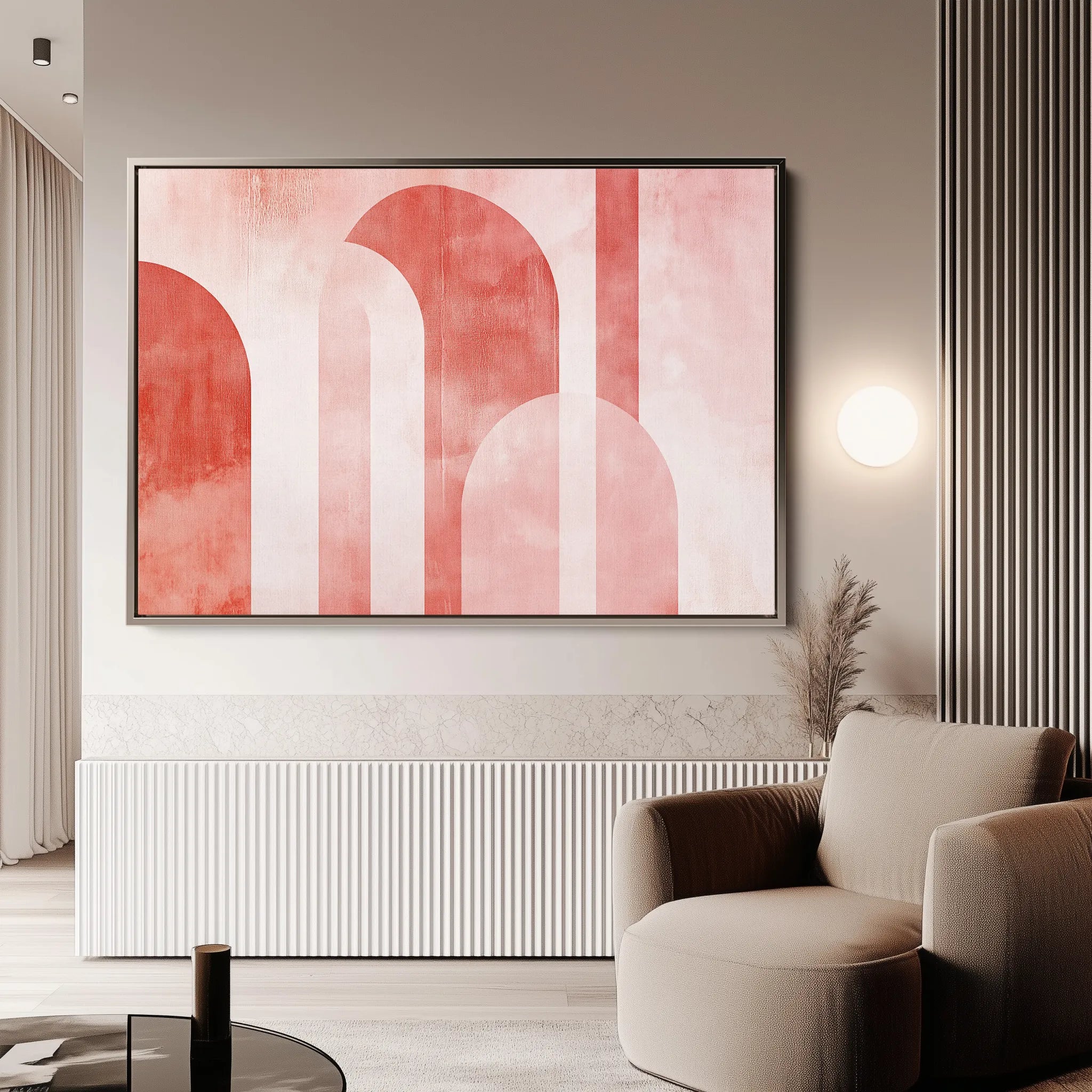 Abstract 635 Canvas Art 60 x 40 cm / Black