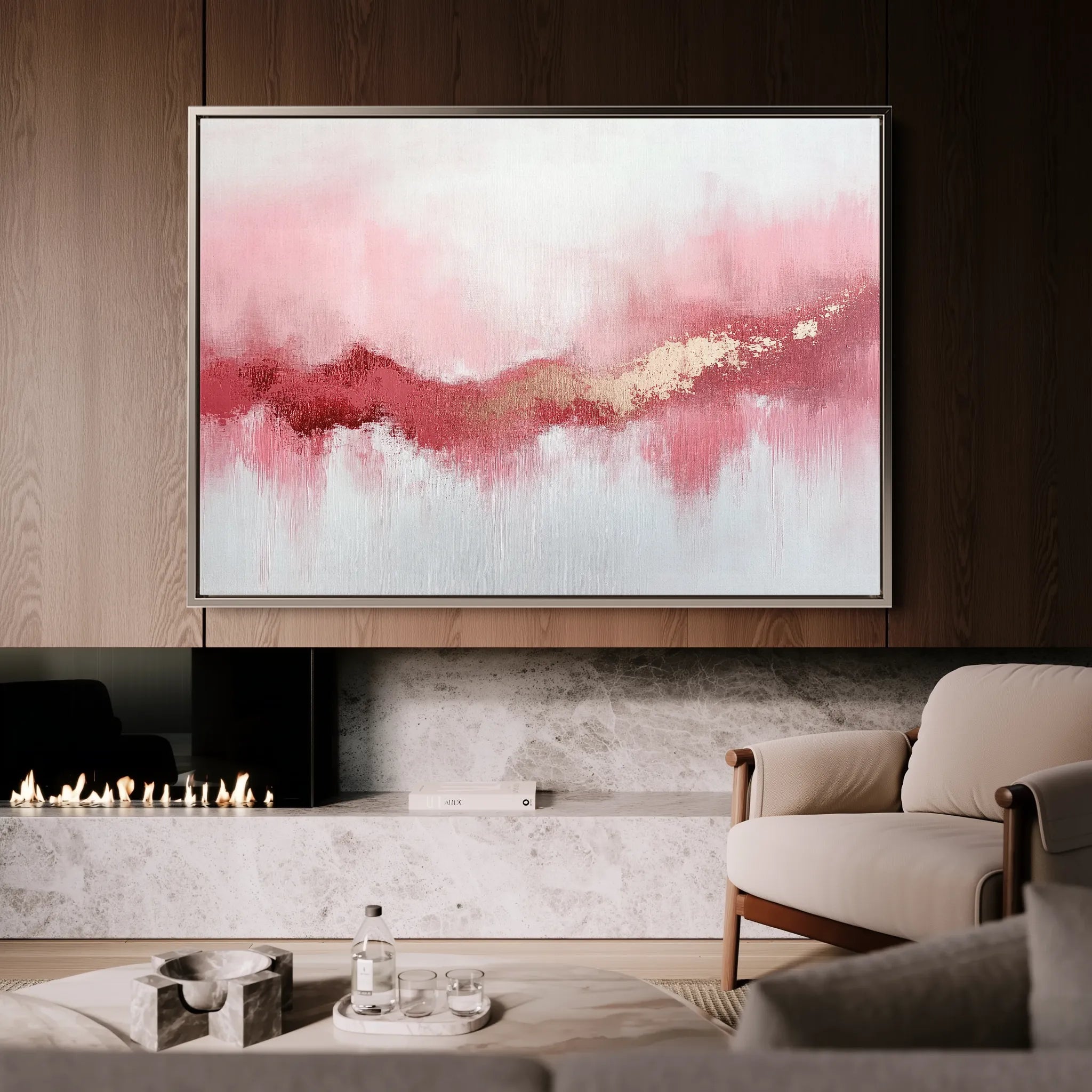 Abstract 655 Canvas Art 60 x 40 cm / Black