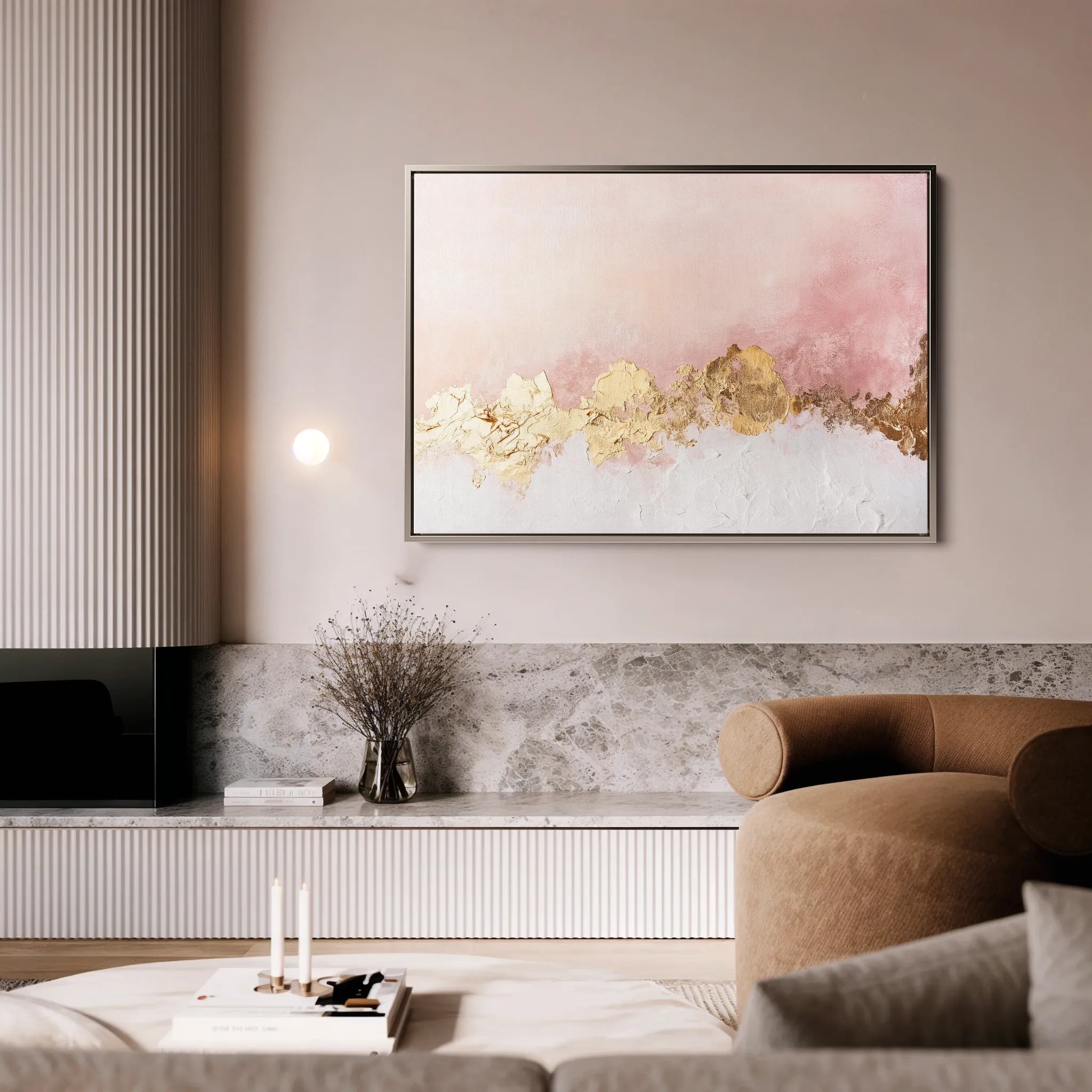 Abstract 656 Canvas Art 60 x 40 cm / Black