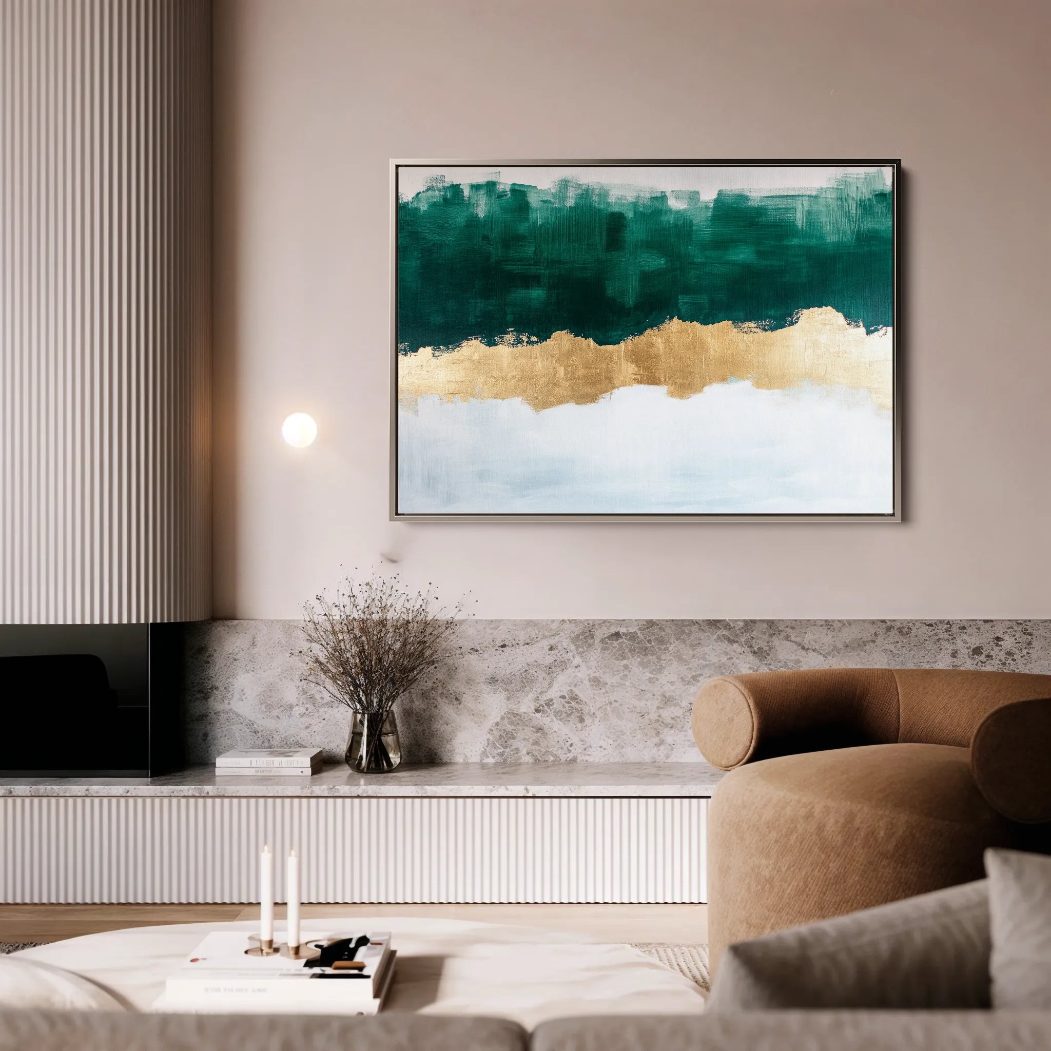Abstract 663 Canvas Art 60 x 40 cm / Black