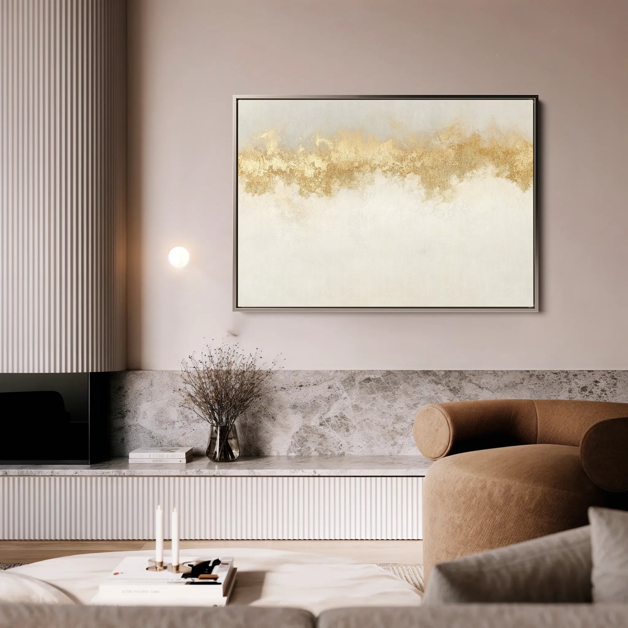 Abstract 666 Canvas Art 60 x 40 cm / Black