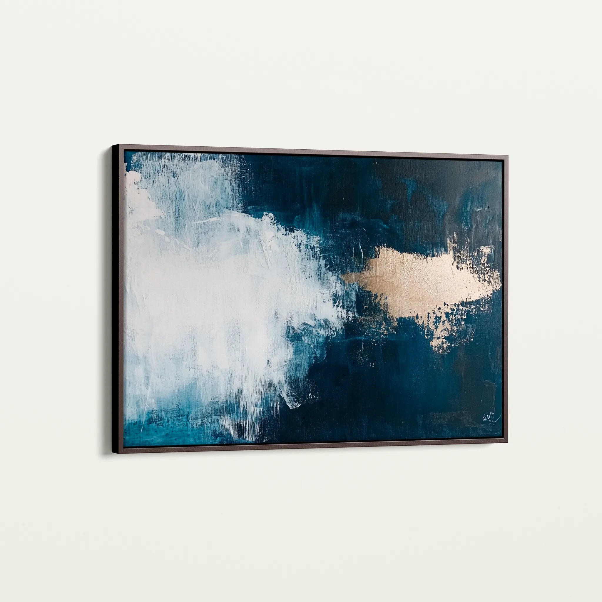 Abstract 669 Canvas Art 60 x 40 cm / Black