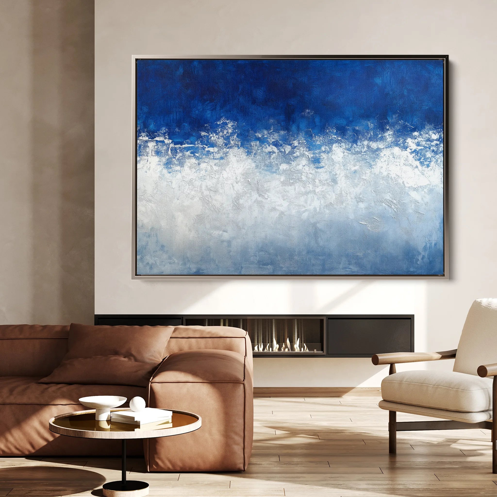 Abstract 672 Canvas Art 60 x 40 cm / Black