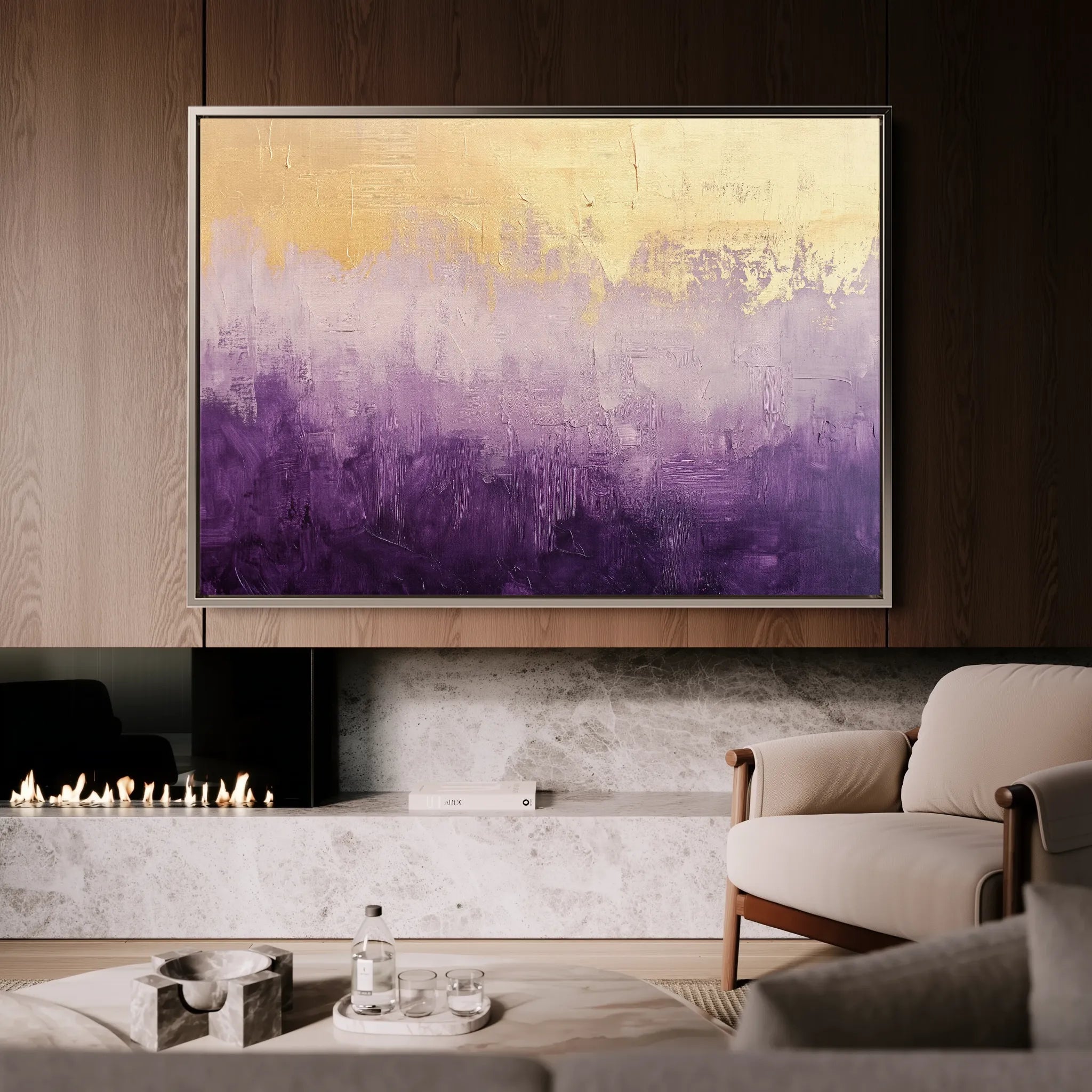 Abstract 683 Canvas Art 60 x 40 cm / Black