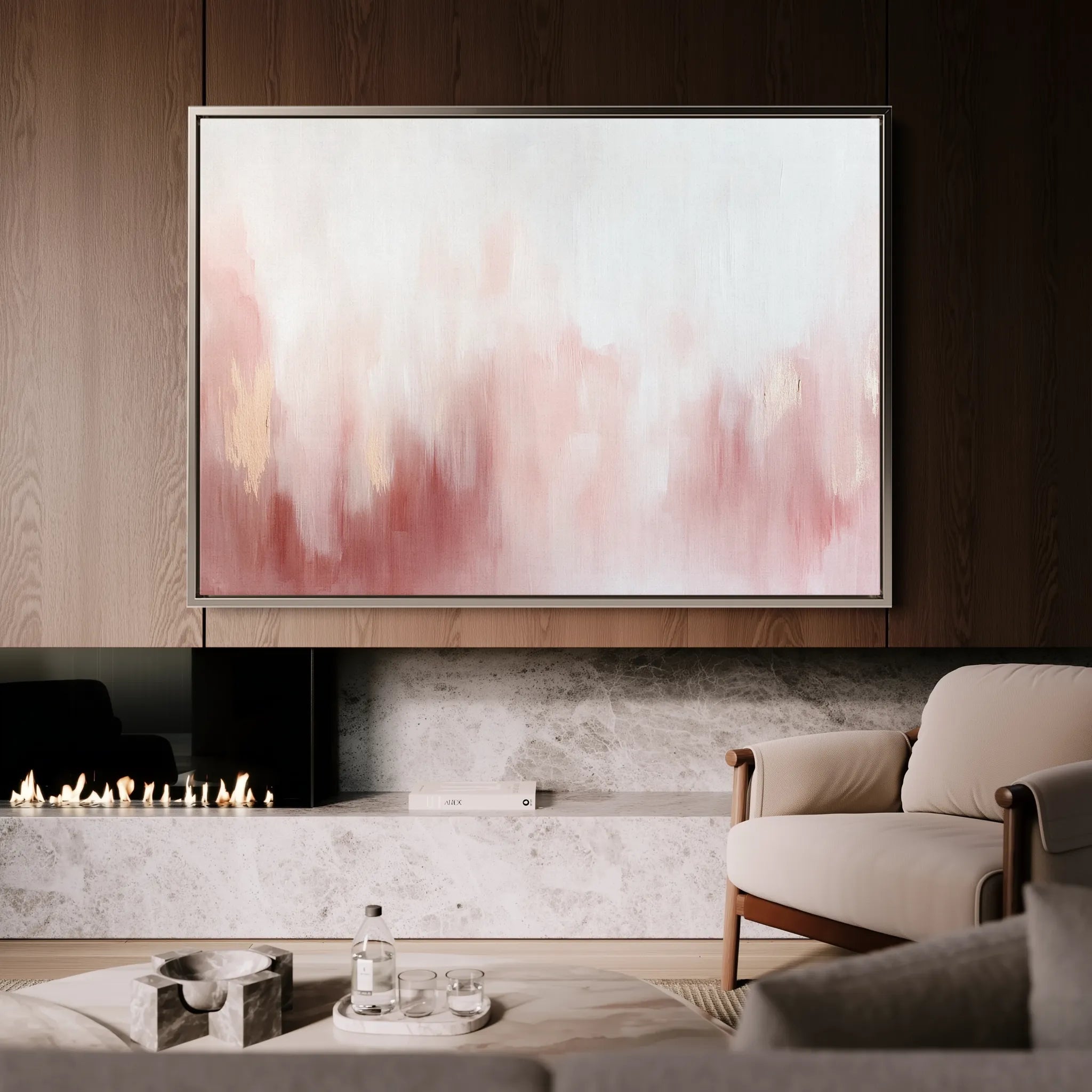 Abstract 684 Canvas Art 60 x 40 cm / Black