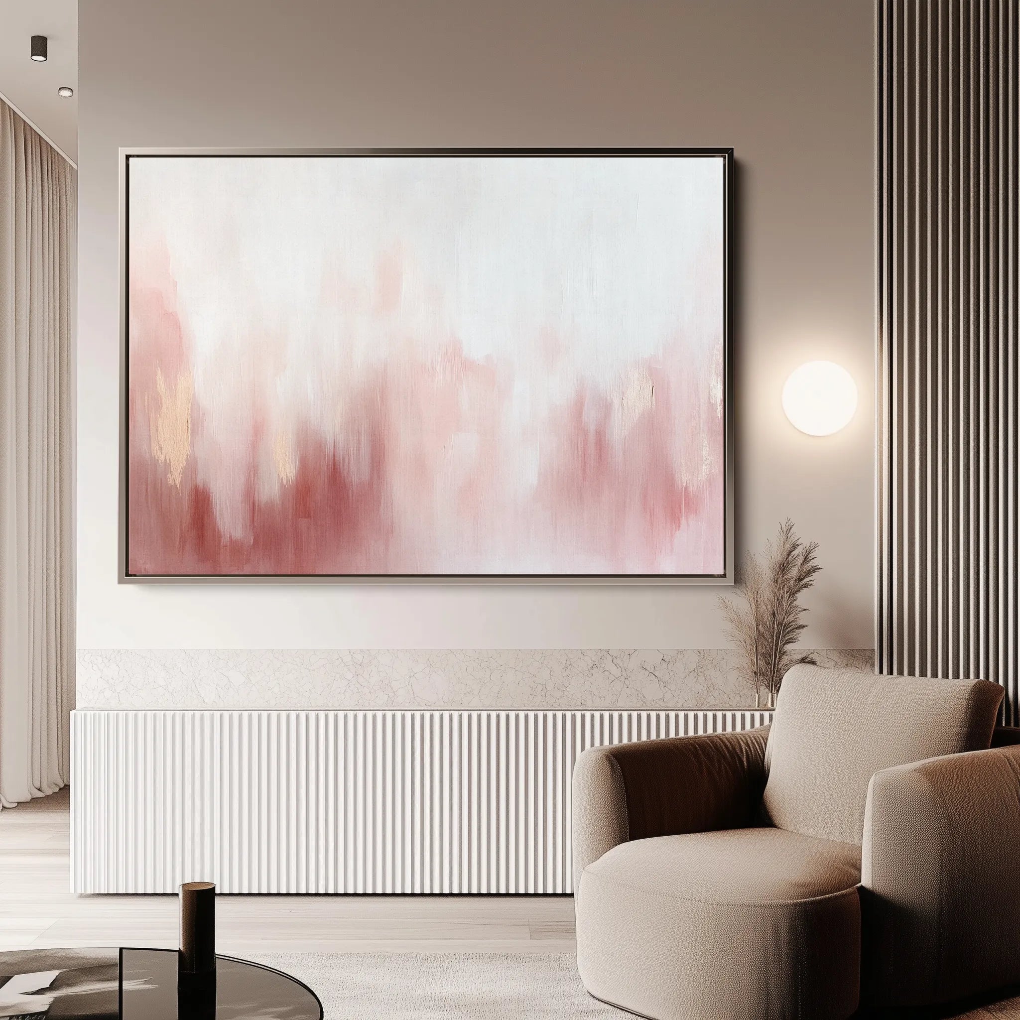 Abstract 684 Canvas Art 60 x 40 cm / Black