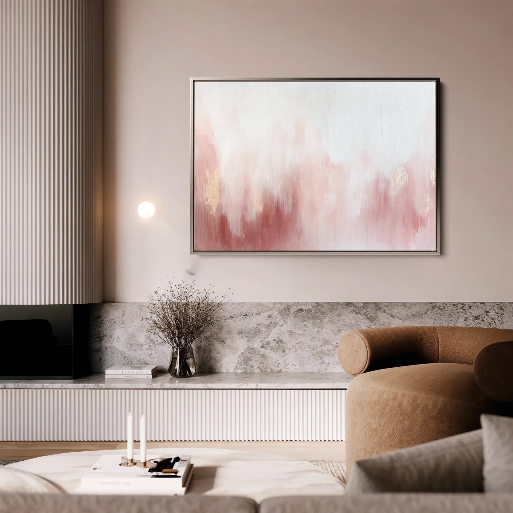 Abstract 684 Canvas Art 60 x 40 cm / Black
