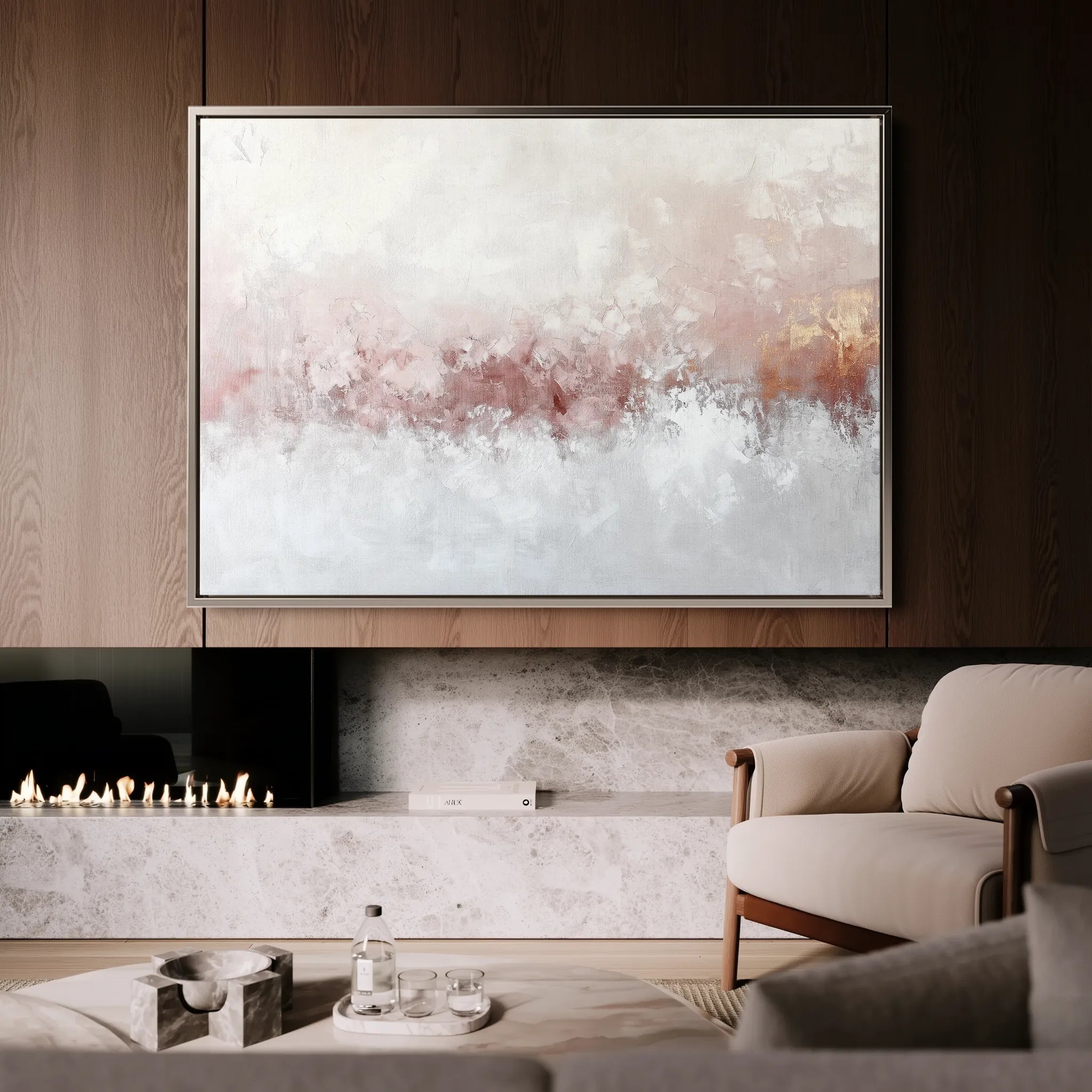 Abstract 702 Canvas Art 60 x 40 cm / Black