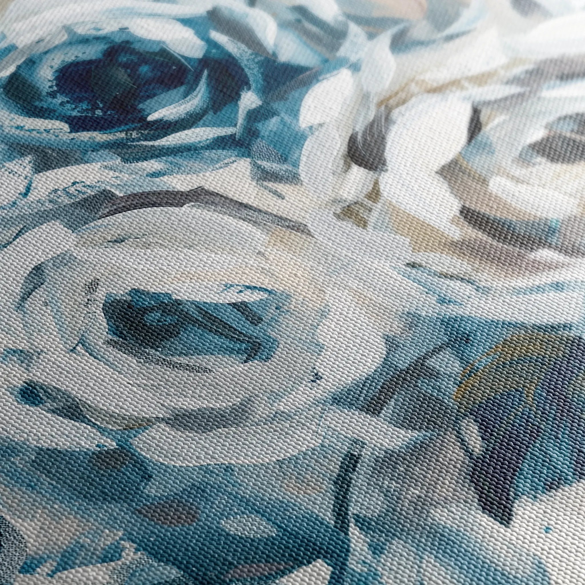 Floral 802 Canvas Art 60 x 40 cm / Black
