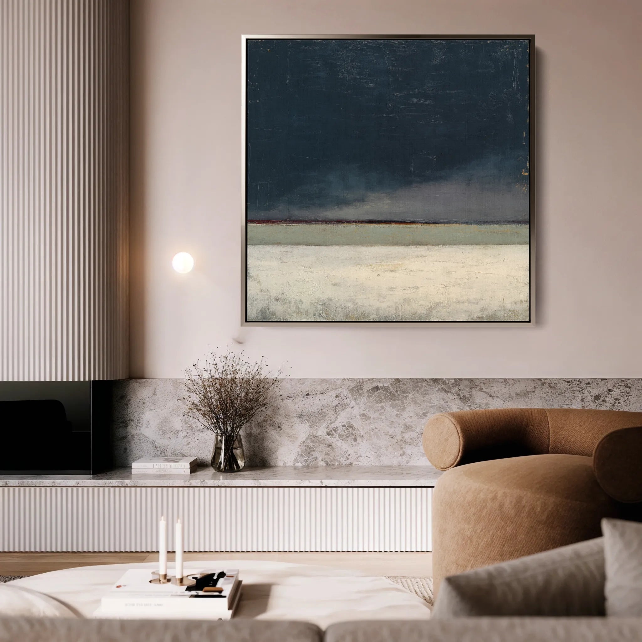 Abstract 809 Canvas Art 60 x 60 cm / Black